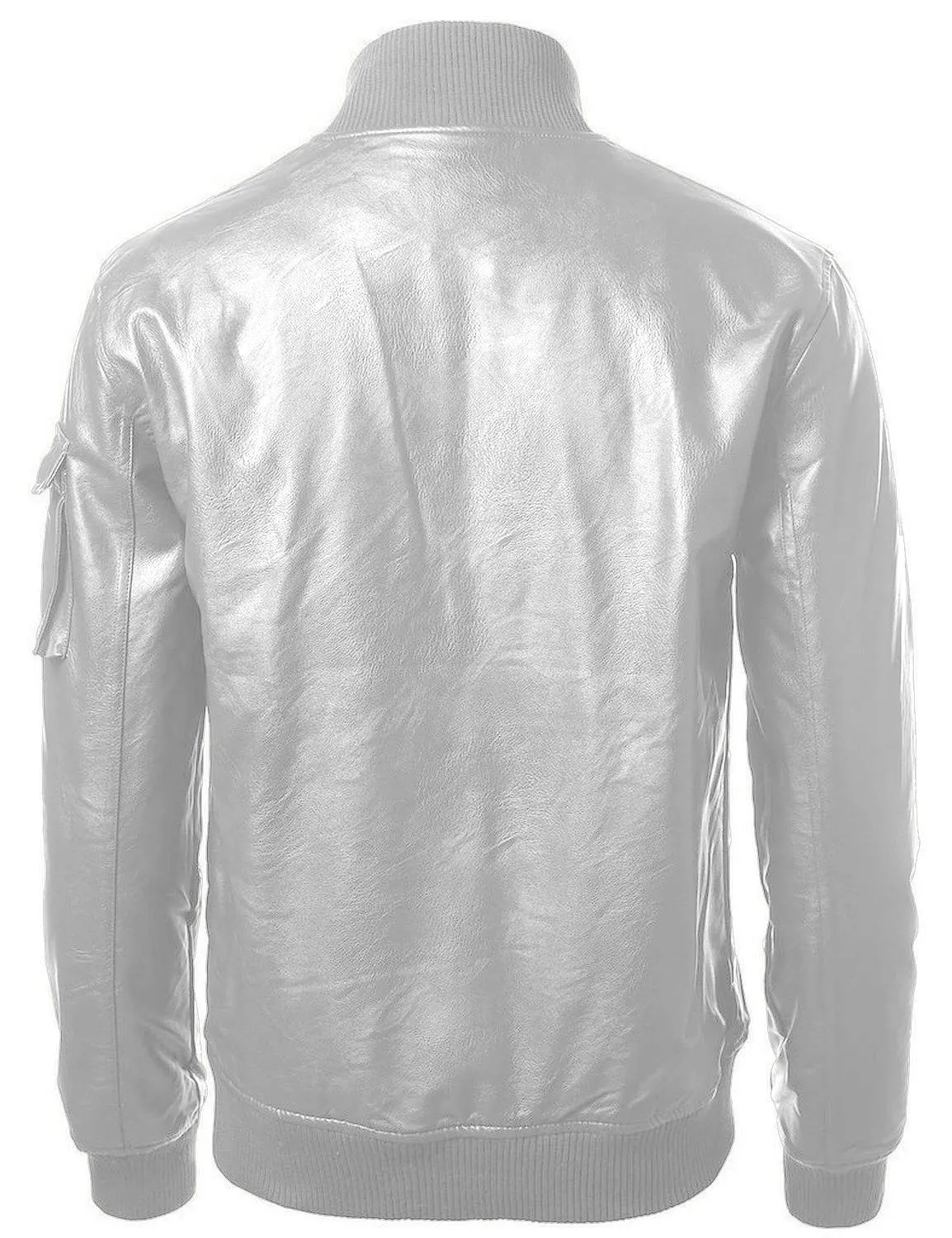 Leather Jackets Hub Mens Genuine Lambskin Leather Jacket (Black, Bomber Jacket) - 1501286
