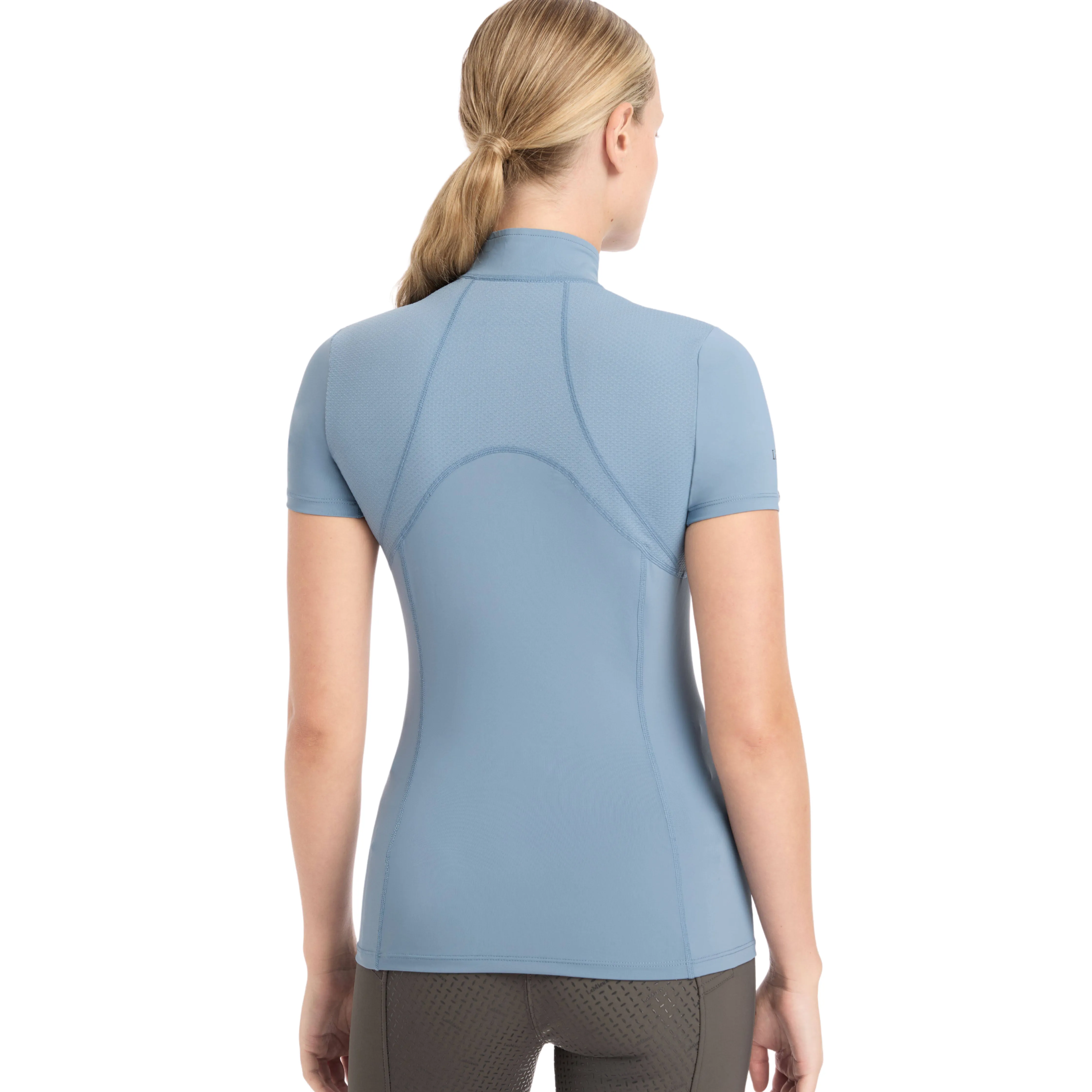 LeMieux Mia Mesh Short Sleeve Base Layer - Ice Blue