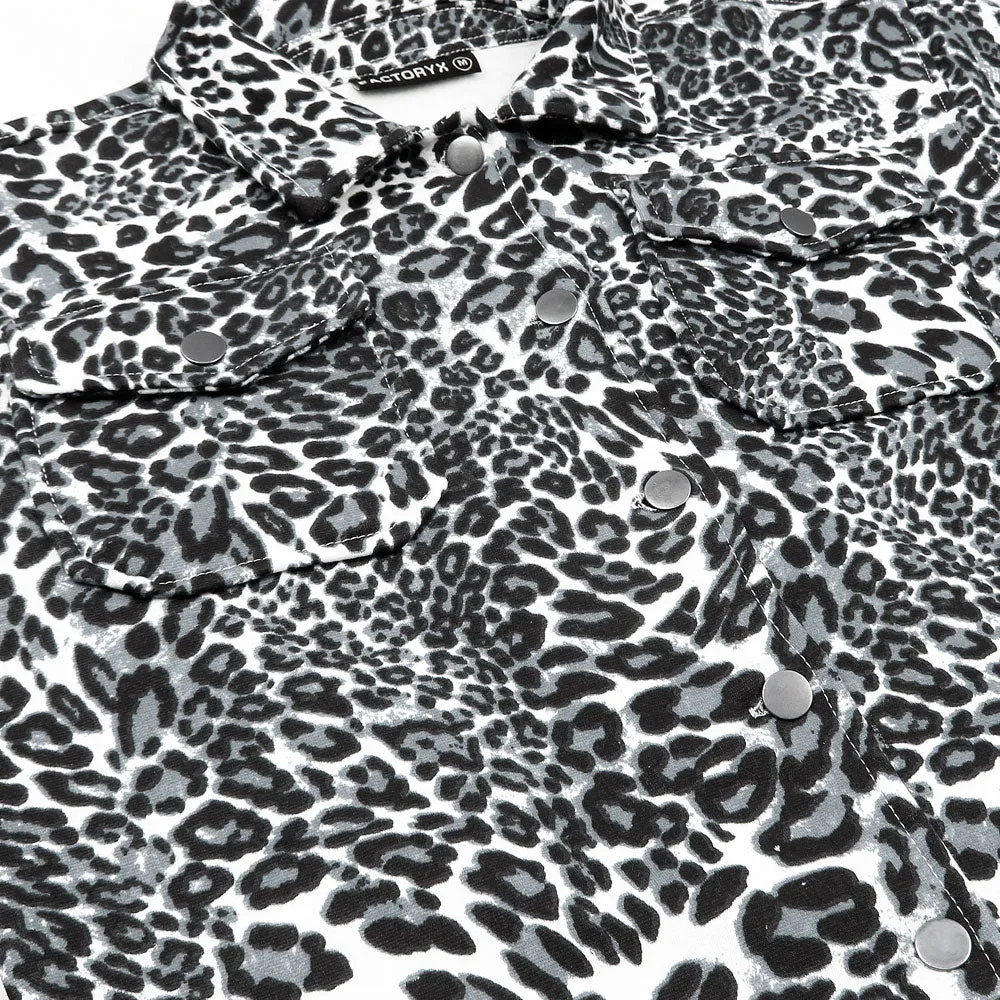 Leopard Print Croped shacket For Women-Ladies-2031-Black