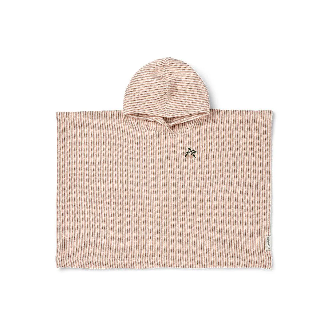 Liewood Paco Poncho Embroidery - Tuscany Rose / Creme De La Creme