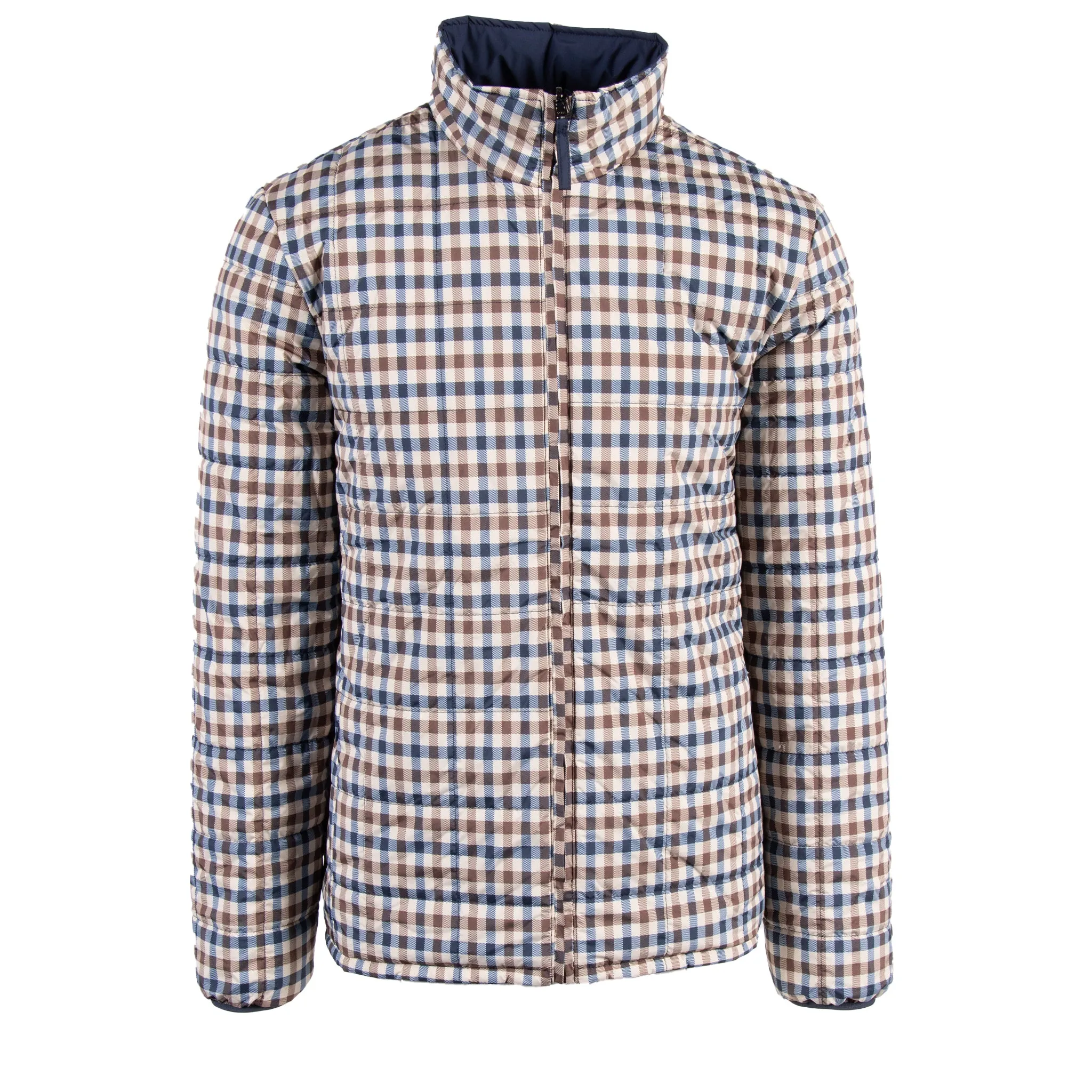 Mens Aquascutum Navy Active Reversible Padded Jacket