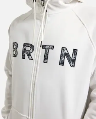 Men's Burton Crown Weatherproof Full-Zip Fleece - Stout White