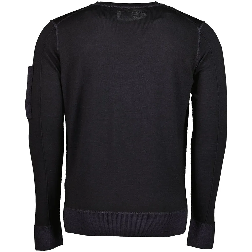 Merino Wool Crewneck Lens Knit