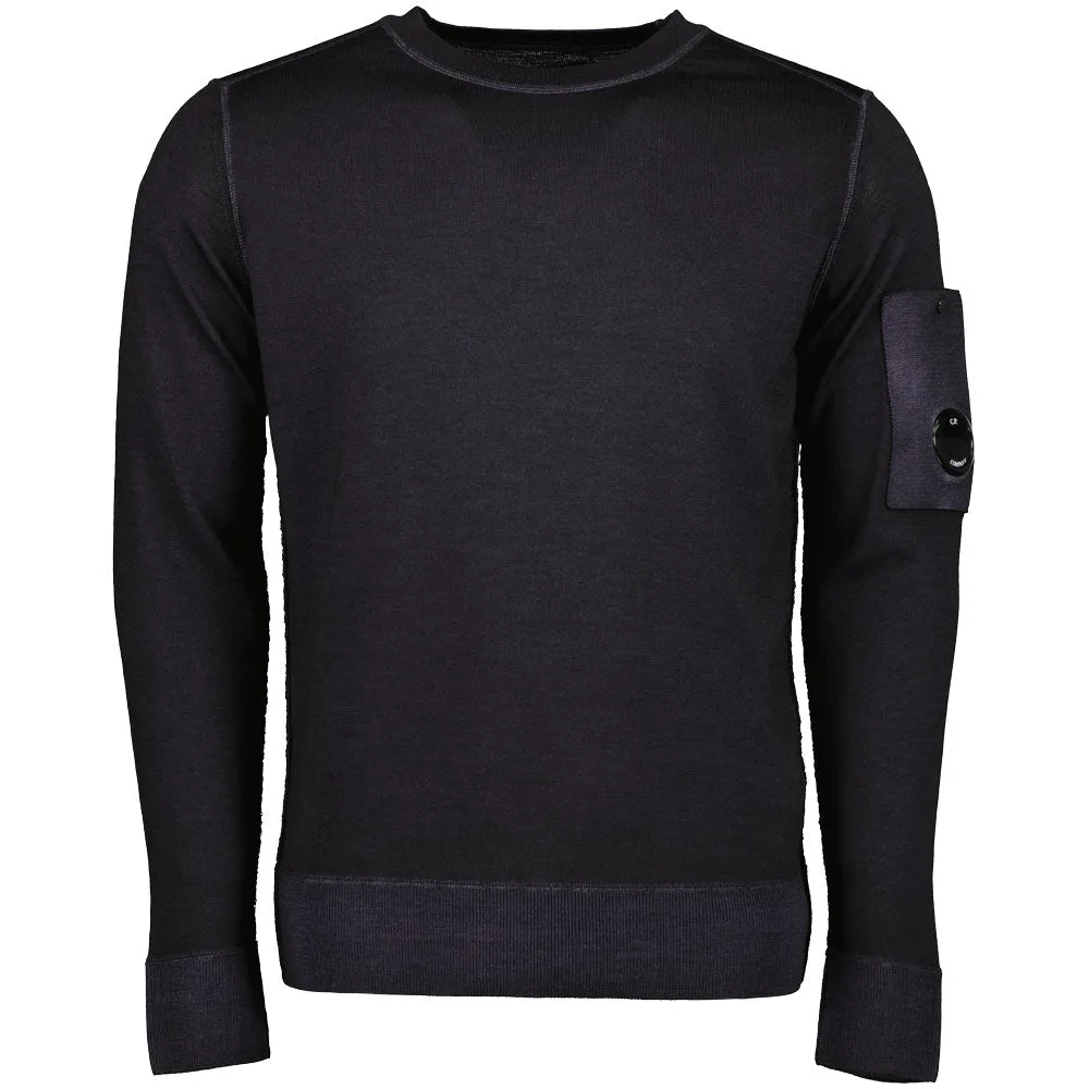 Merino Wool Crewneck Lens Knit