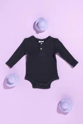 MILKY Navy Waffle Bodysuit