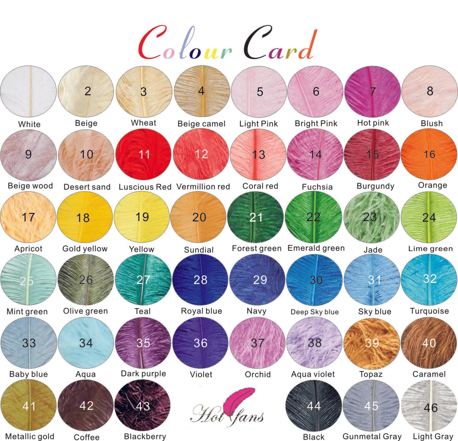Mix 2 Colors Ombre Dyed Waterfall fan 2 ply boa Fan 12 staves