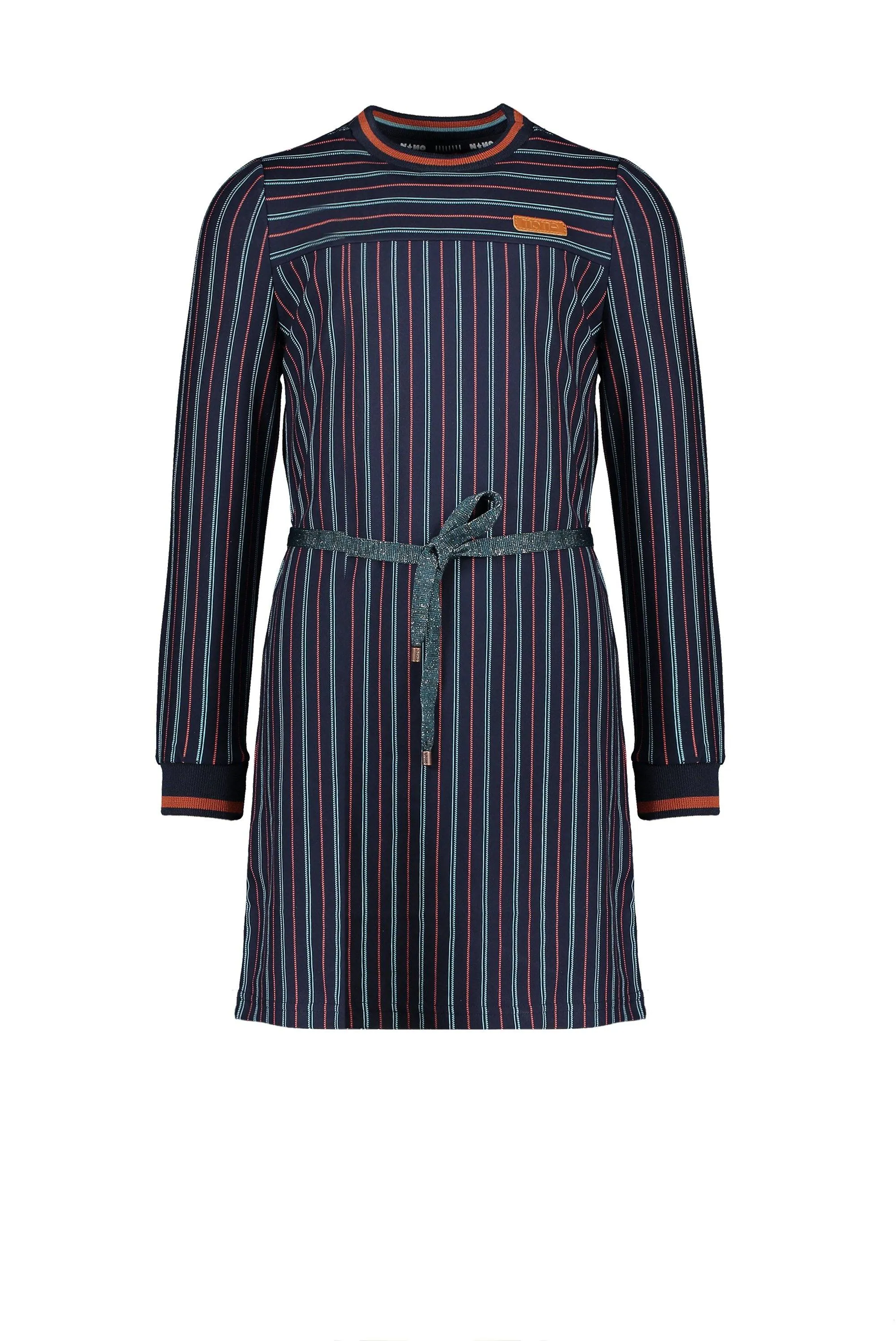 Muni Fancy Long Sleeve Striped Dress