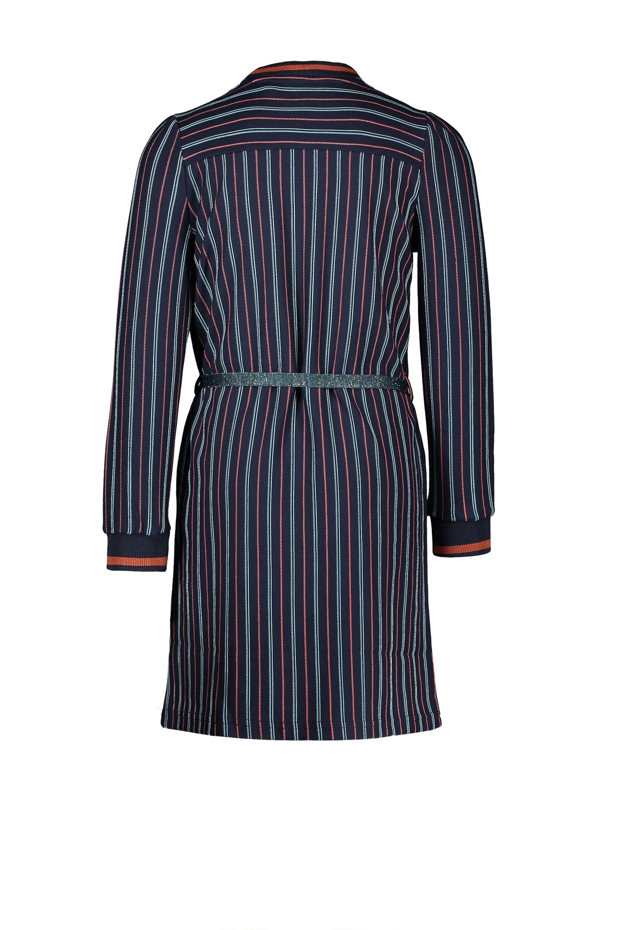 Muni Fancy Long Sleeve Striped Dress