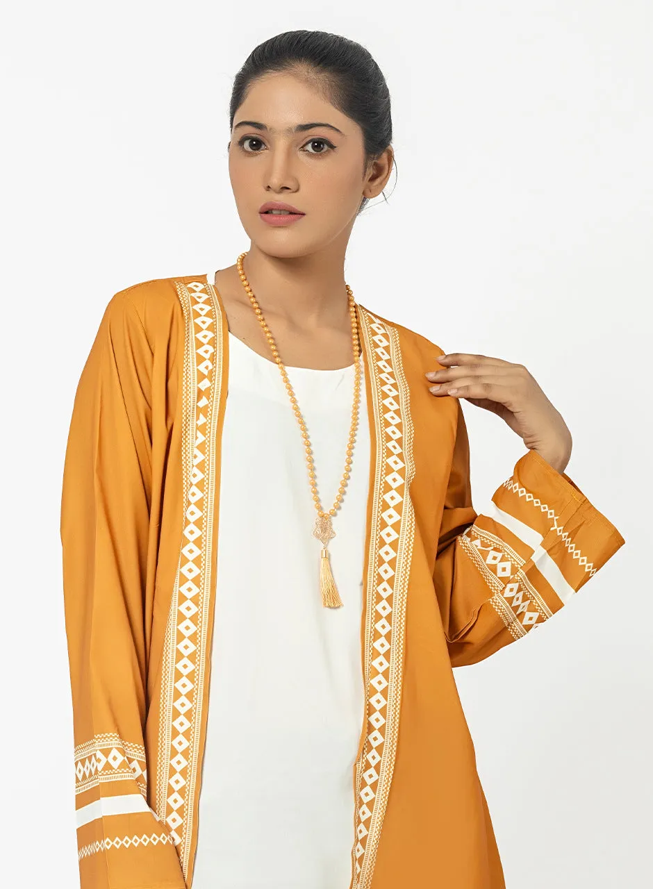Mustard Cardigan With Inner Top