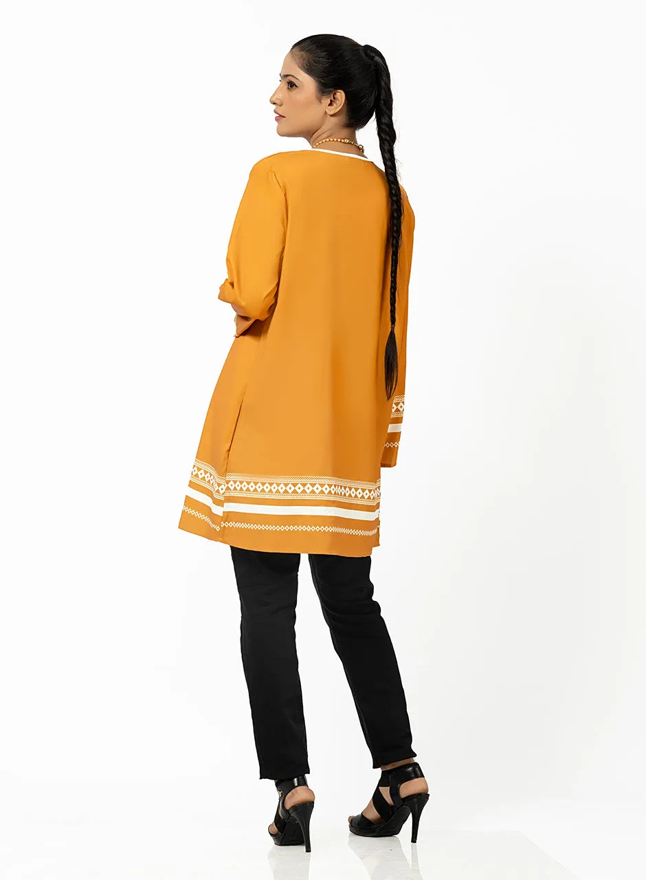 Mustard Cardigan With Inner Top