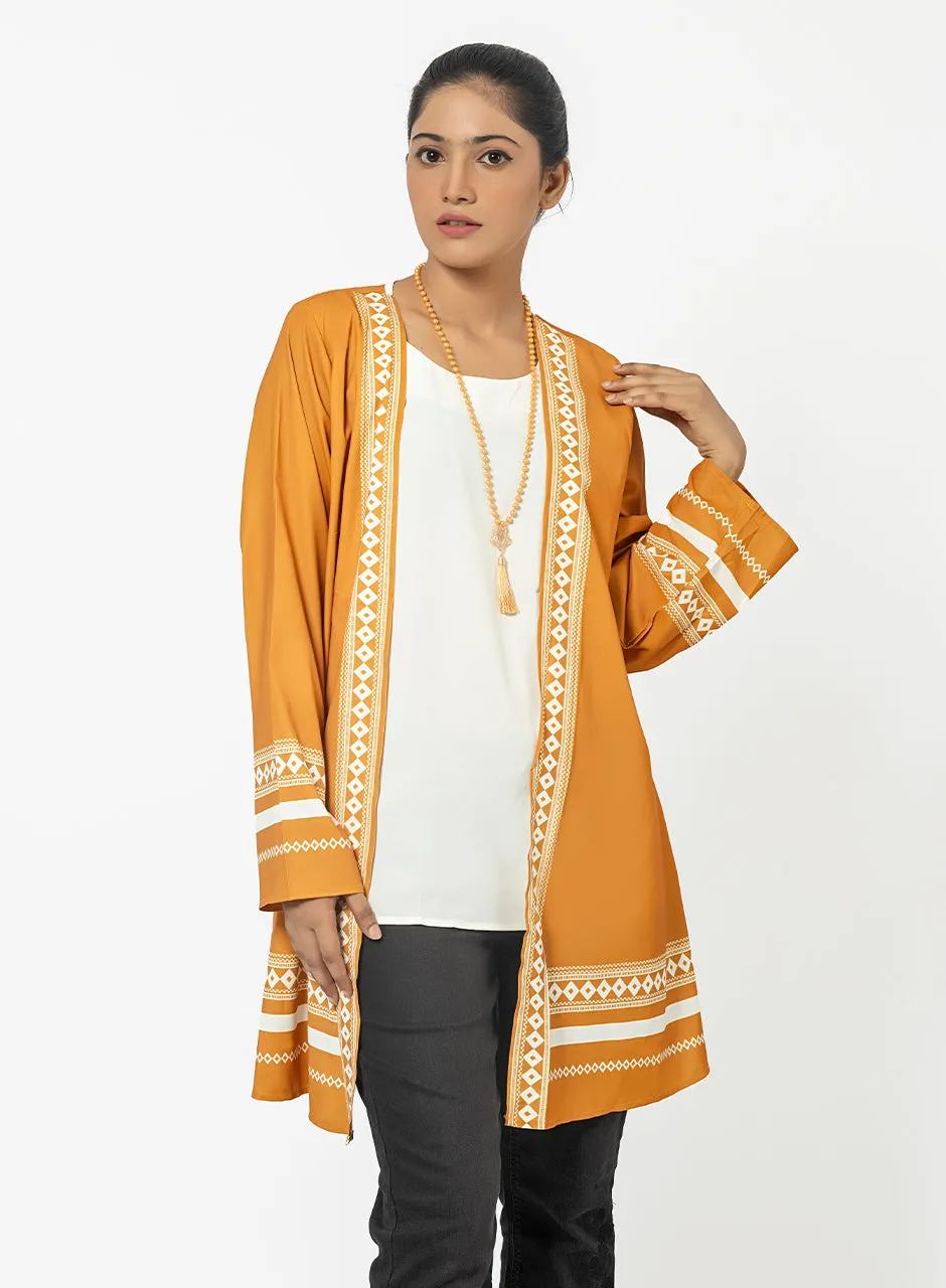 Mustard Cardigan With Inner Top