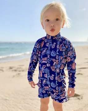 Navy Seasong Sea & Snow Rash Top