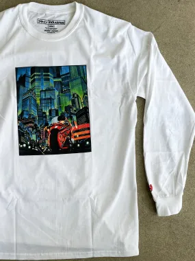 neo tokyo LONG SLEEVE t-shirt - WHITE