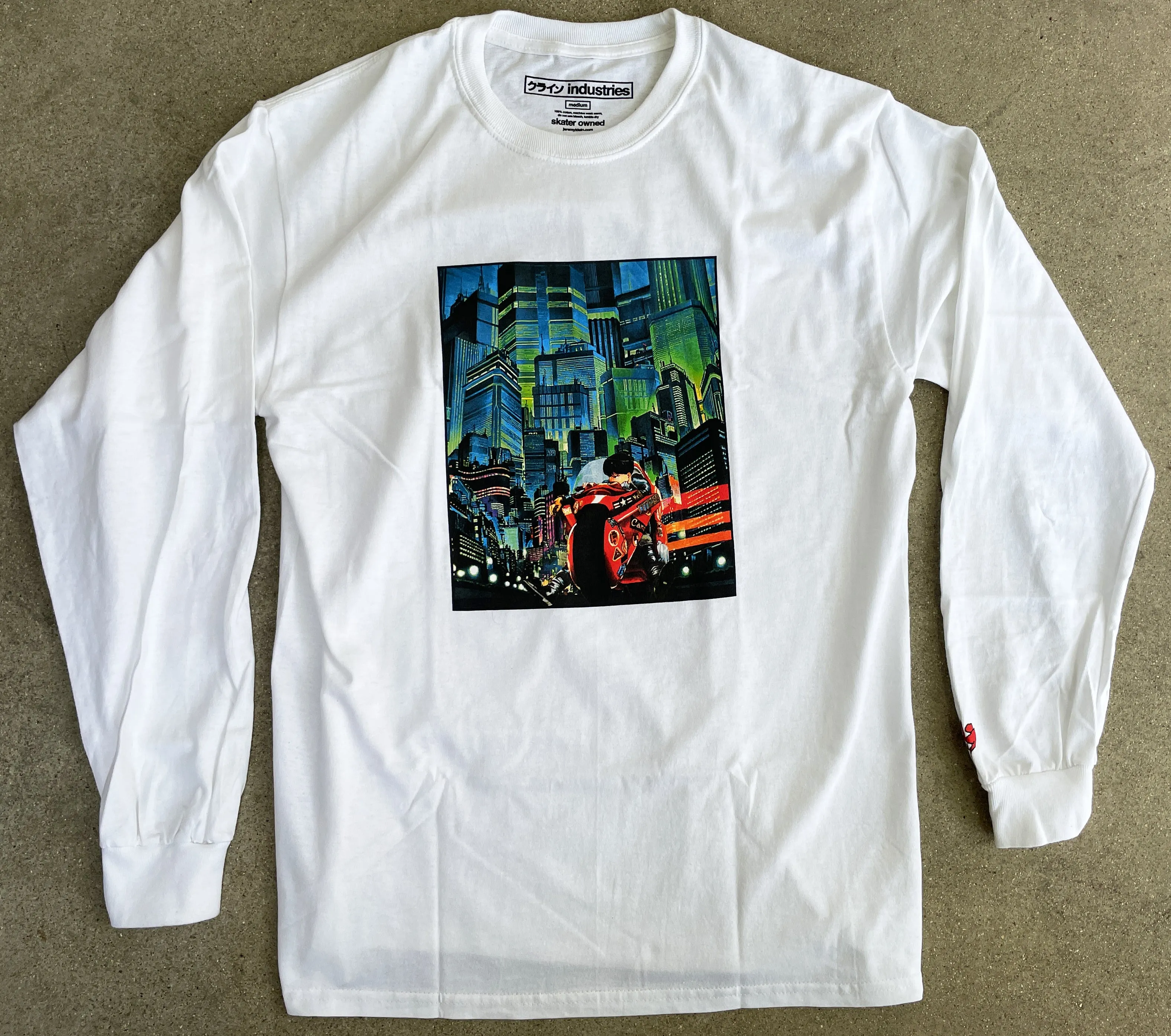 neo tokyo LONG SLEEVE t-shirt - WHITE
