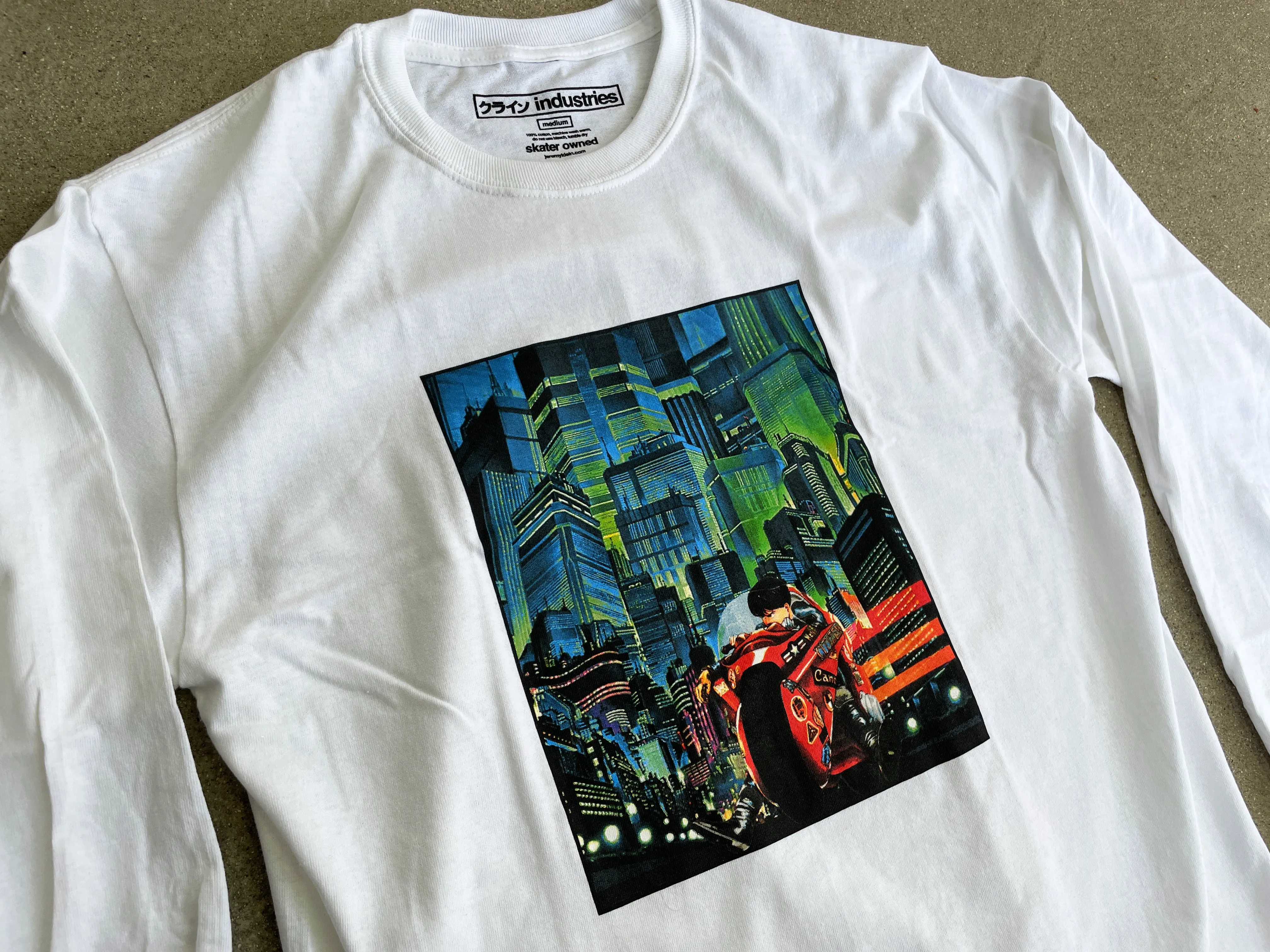 neo tokyo LONG SLEEVE t-shirt - WHITE
