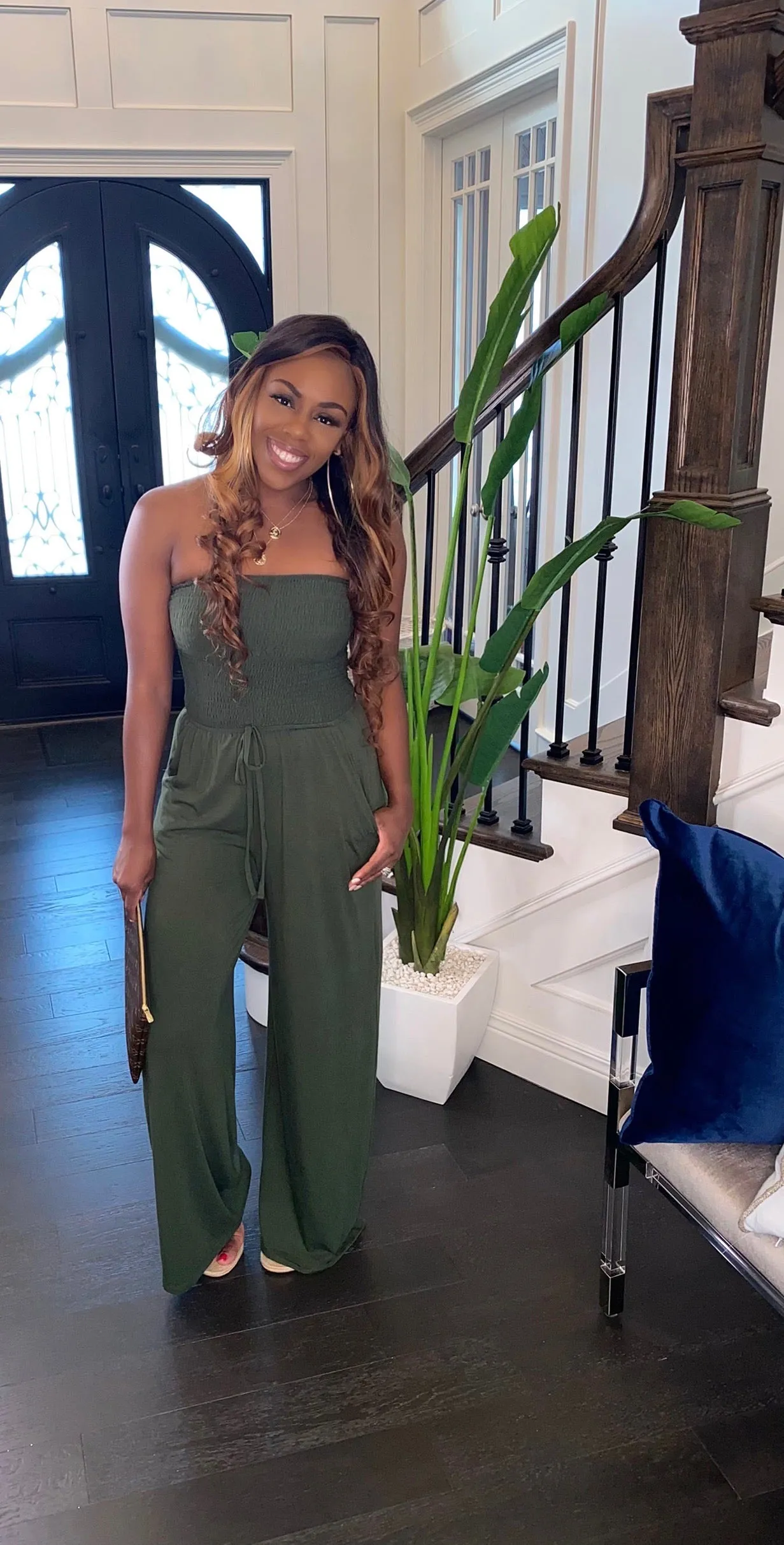 NEW Candy Girl Jumpsuit (Olive)