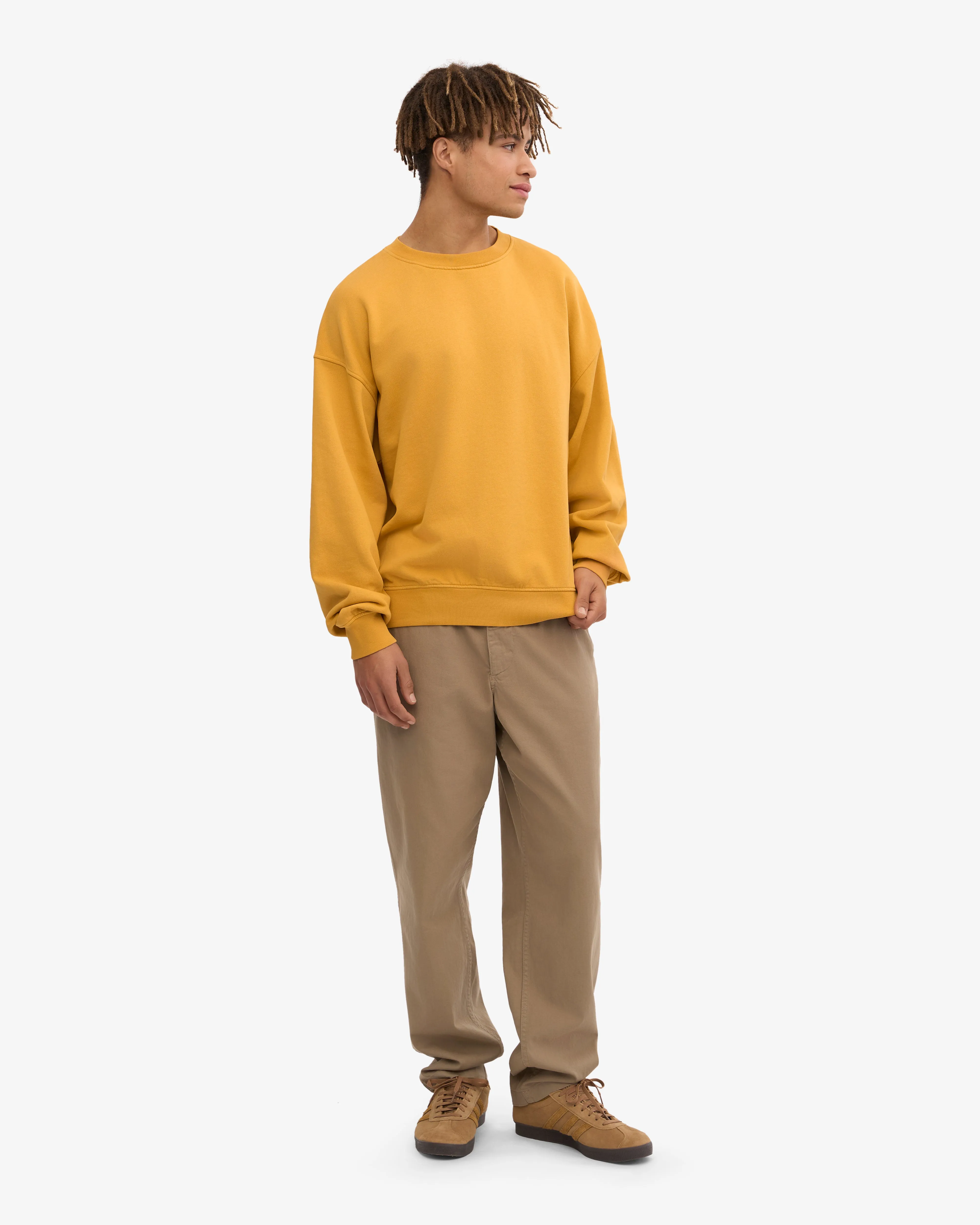 Organic Oversized Crew - Burned Yellow