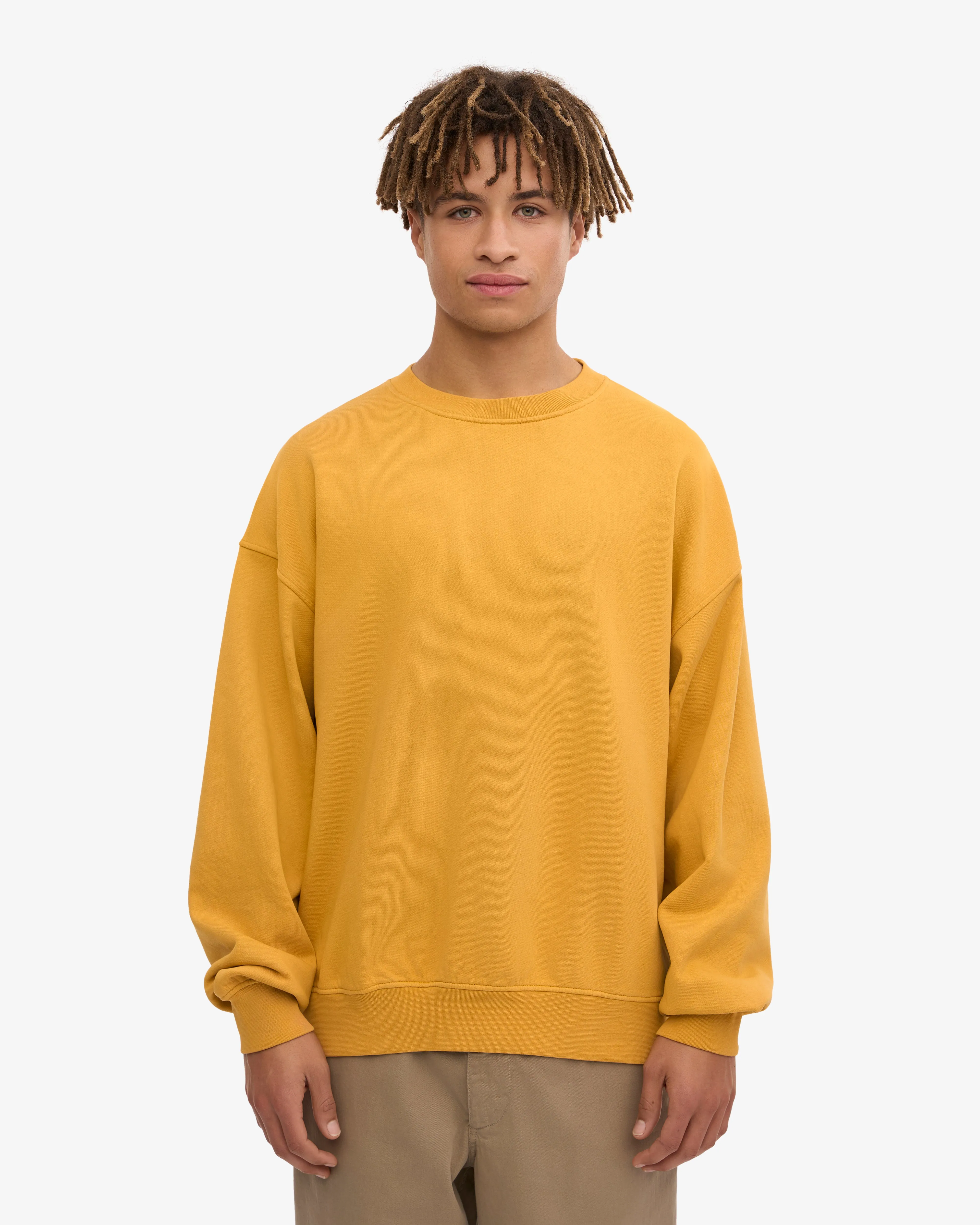 Organic Oversized Crew - Burned Yellow