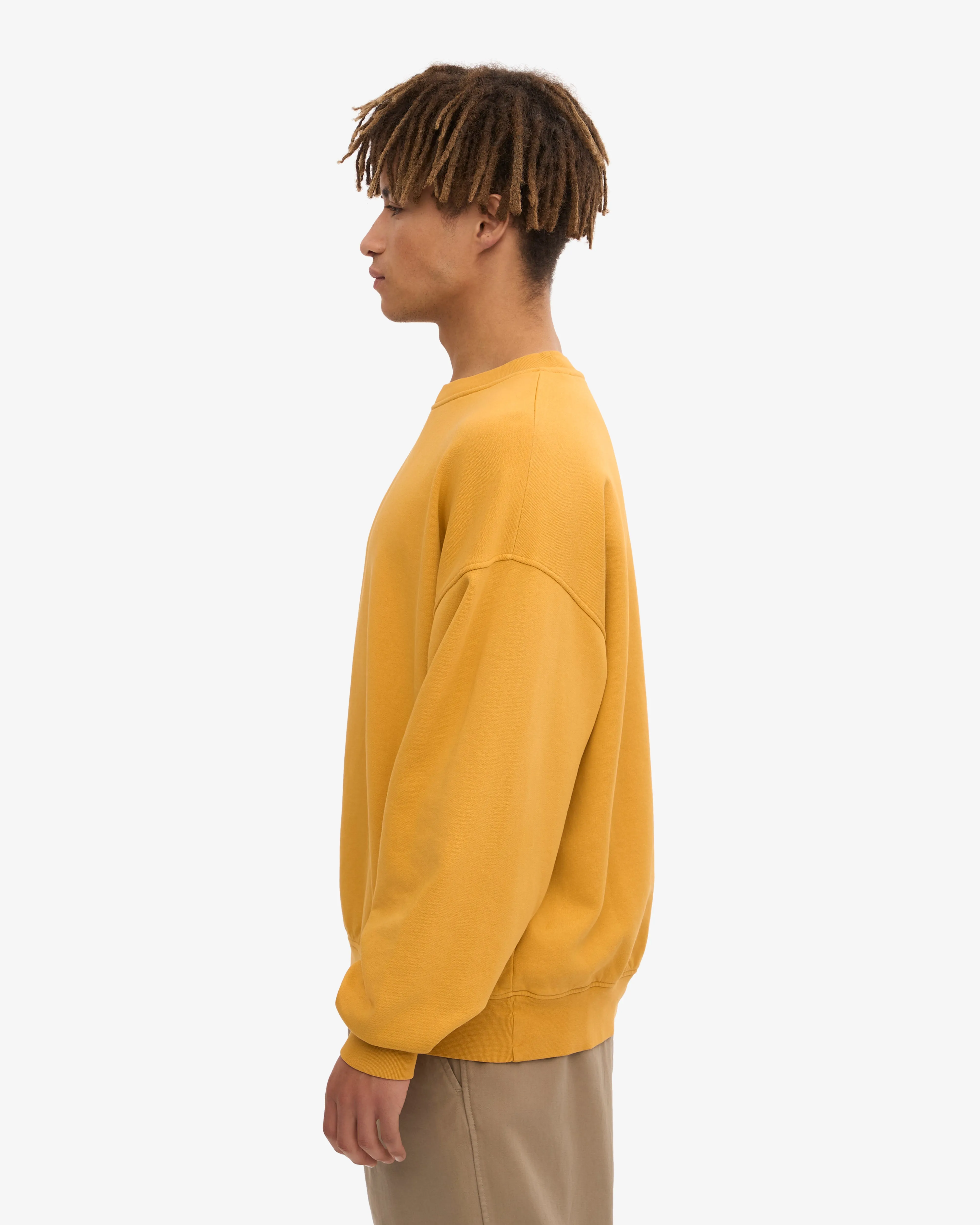 Organic Oversized Crew - Burned Yellow