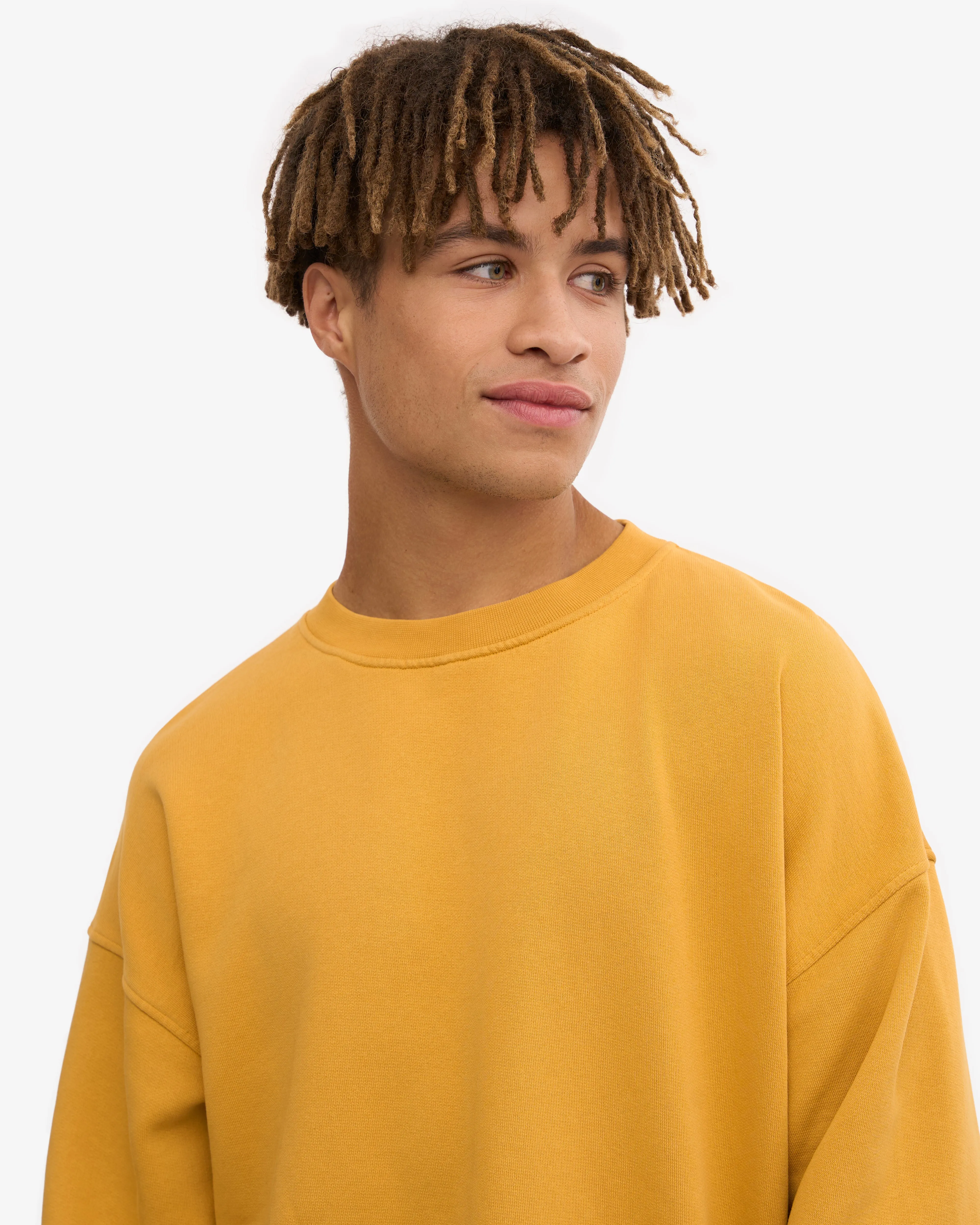 Organic Oversized Crew - Burned Yellow