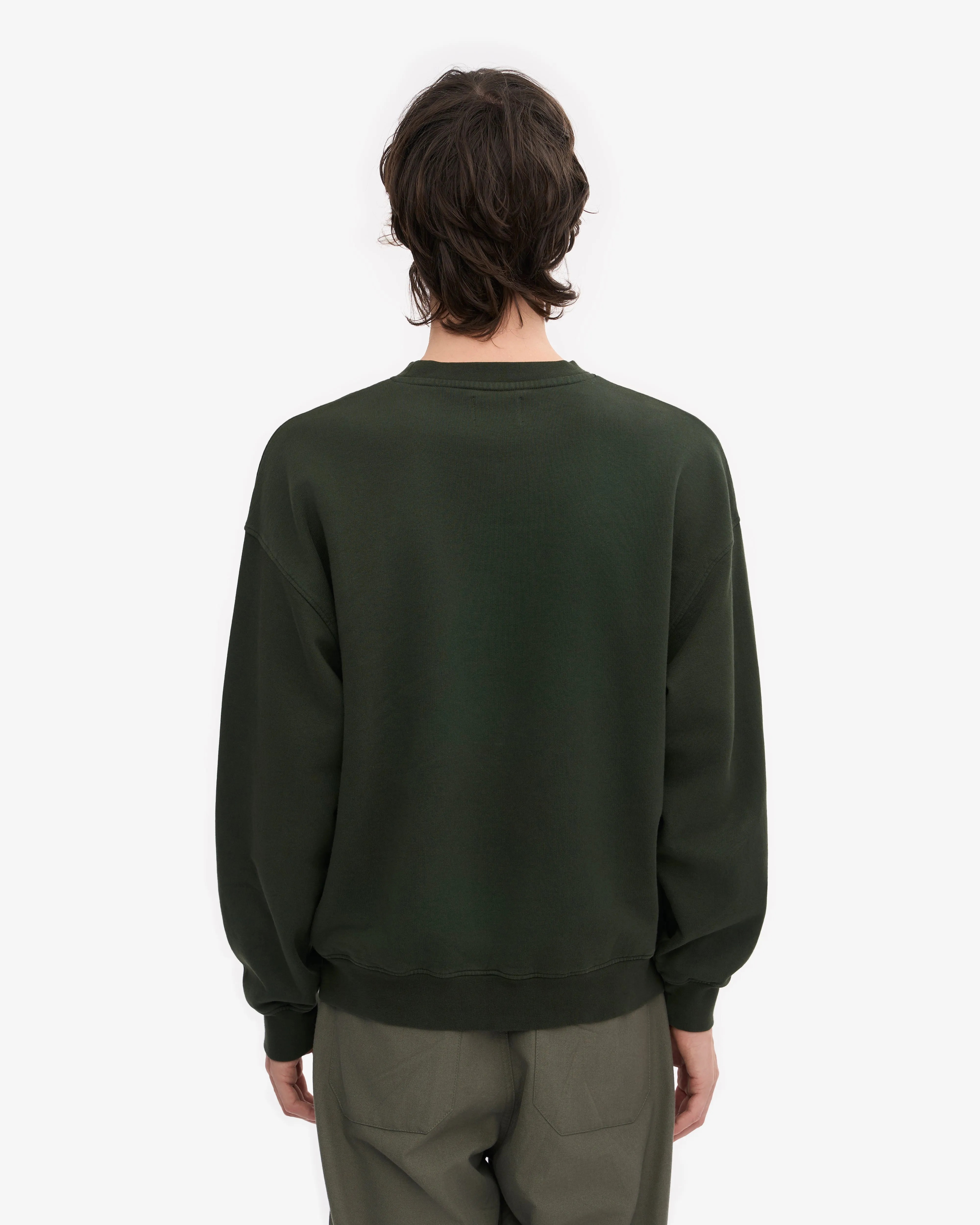 Organic Oversized Crew - Hunter Green