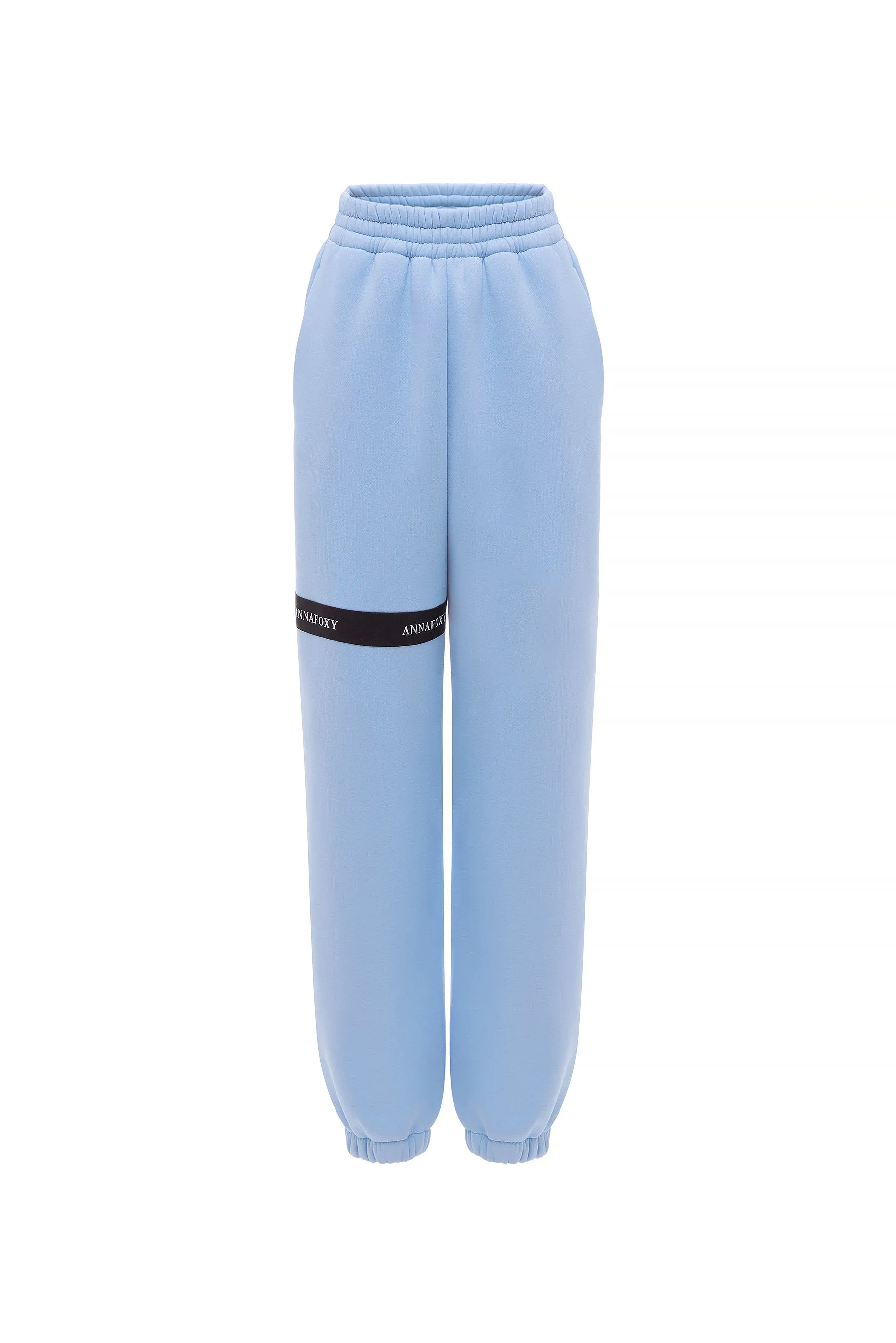 OVERSIZE BLUE CASUAL JOGGERS