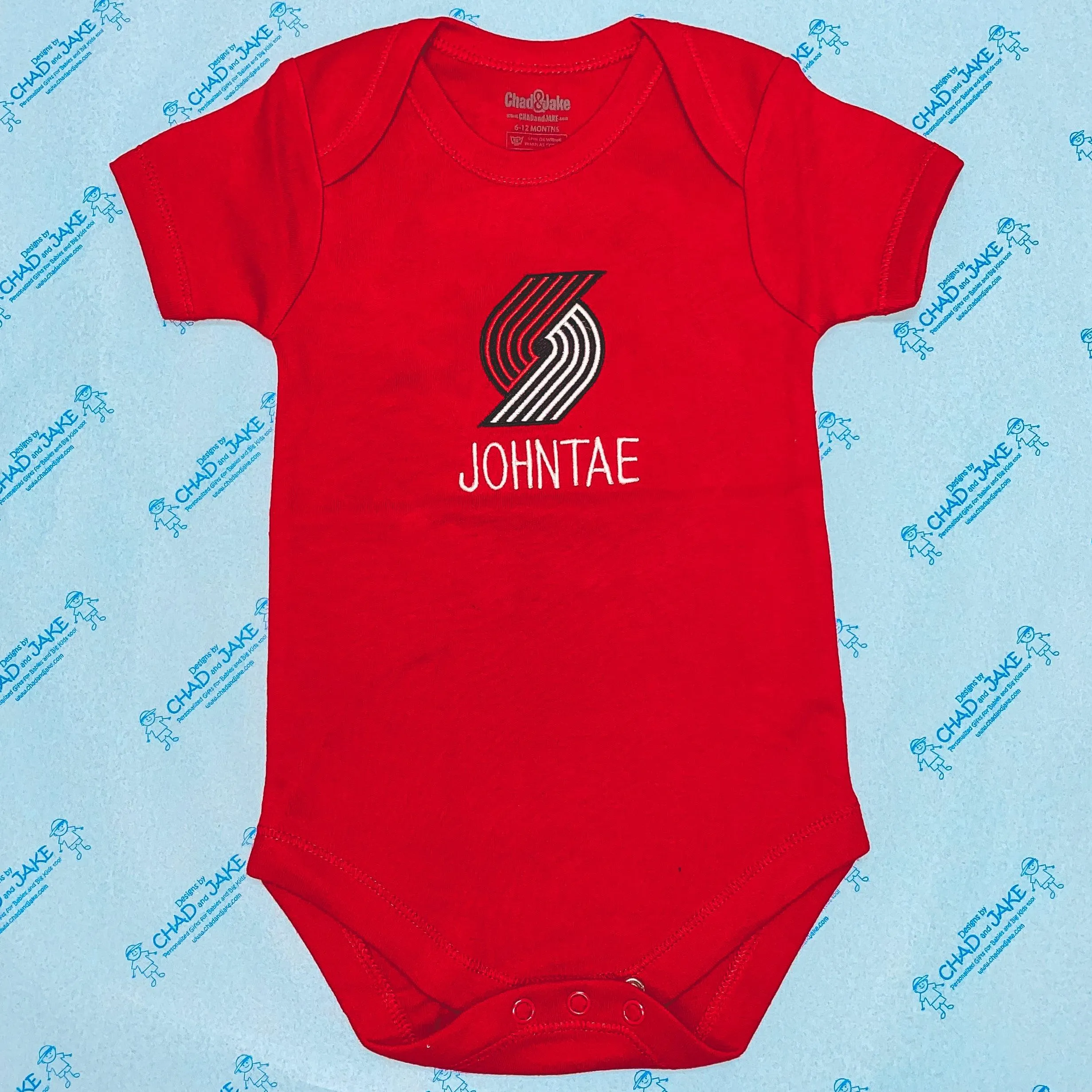 Personalized Portland Trail Blazers Bodysuit