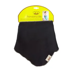 Poncho Baby Classic Bandana Bib - Reversible Black/Beige