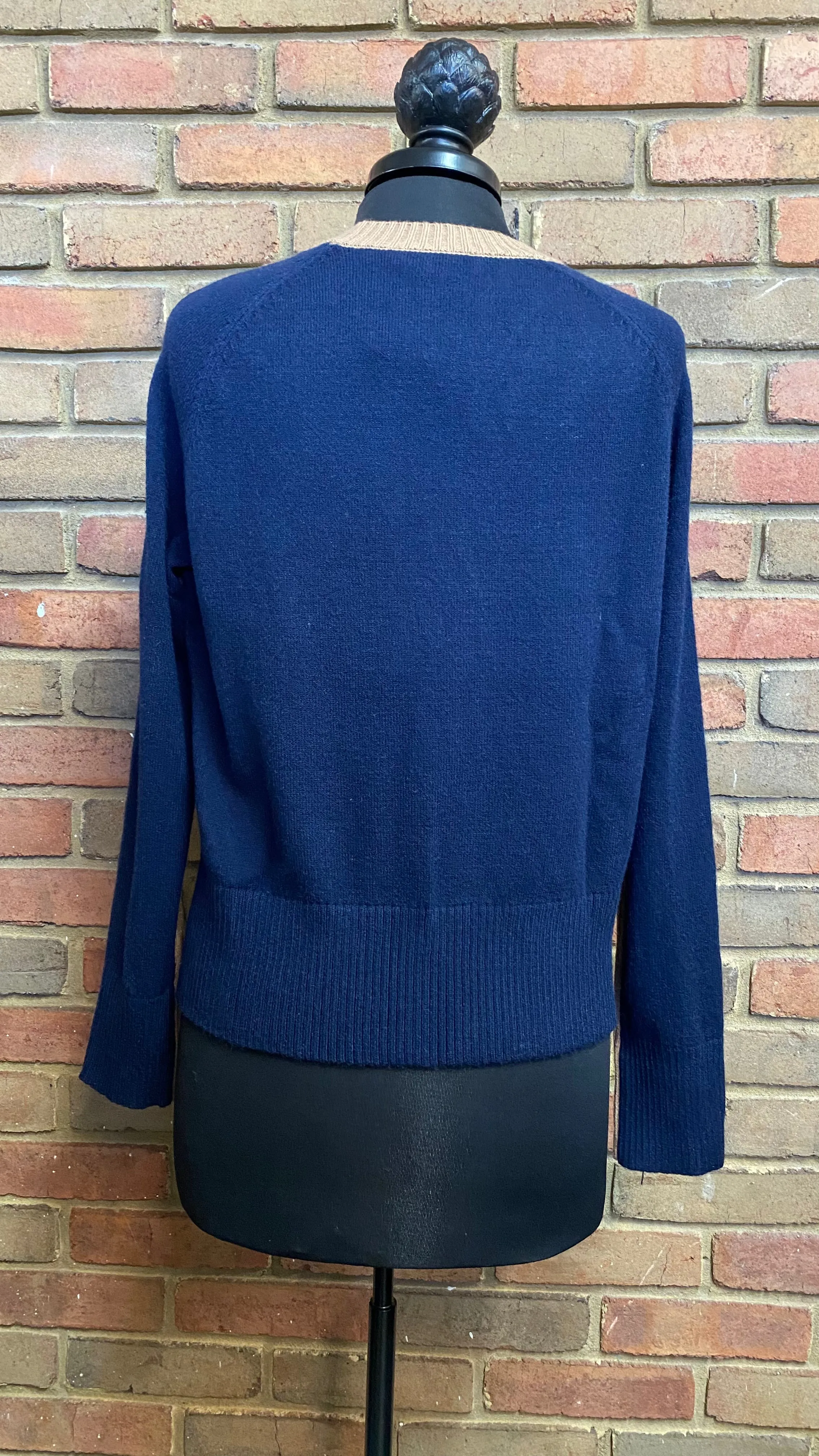 Raglan Sleeve Color Block Sweater #523