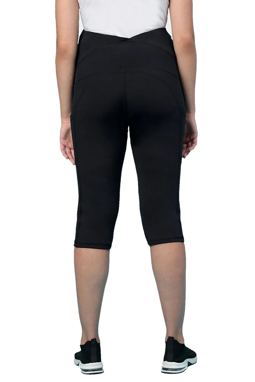 Recycled Fibre Maternity Mid-Calf Tights_ISML012-Anthracite