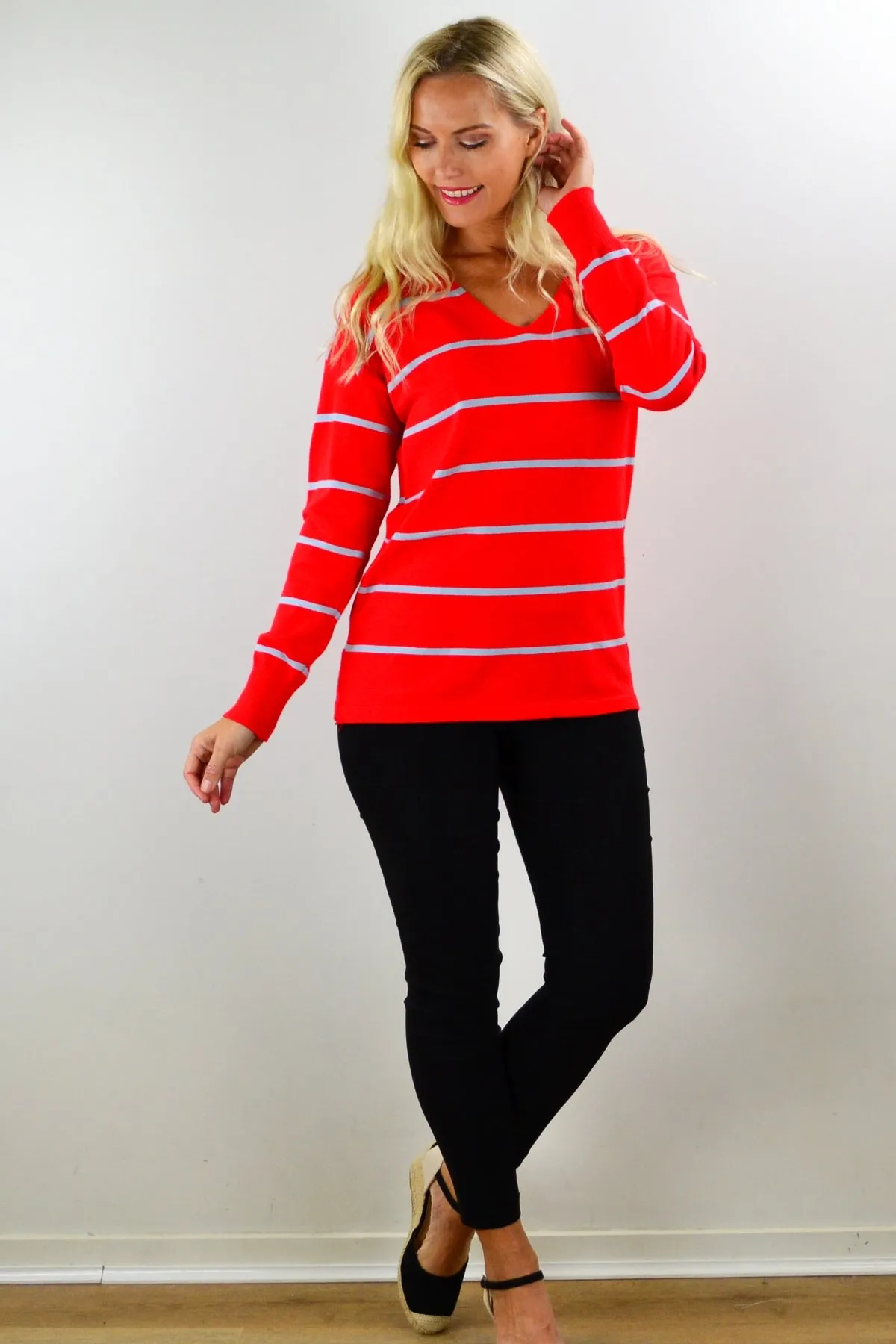 Red Must Have Light Knit Tunic Jumper