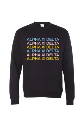 Retro Repeat Crewneck