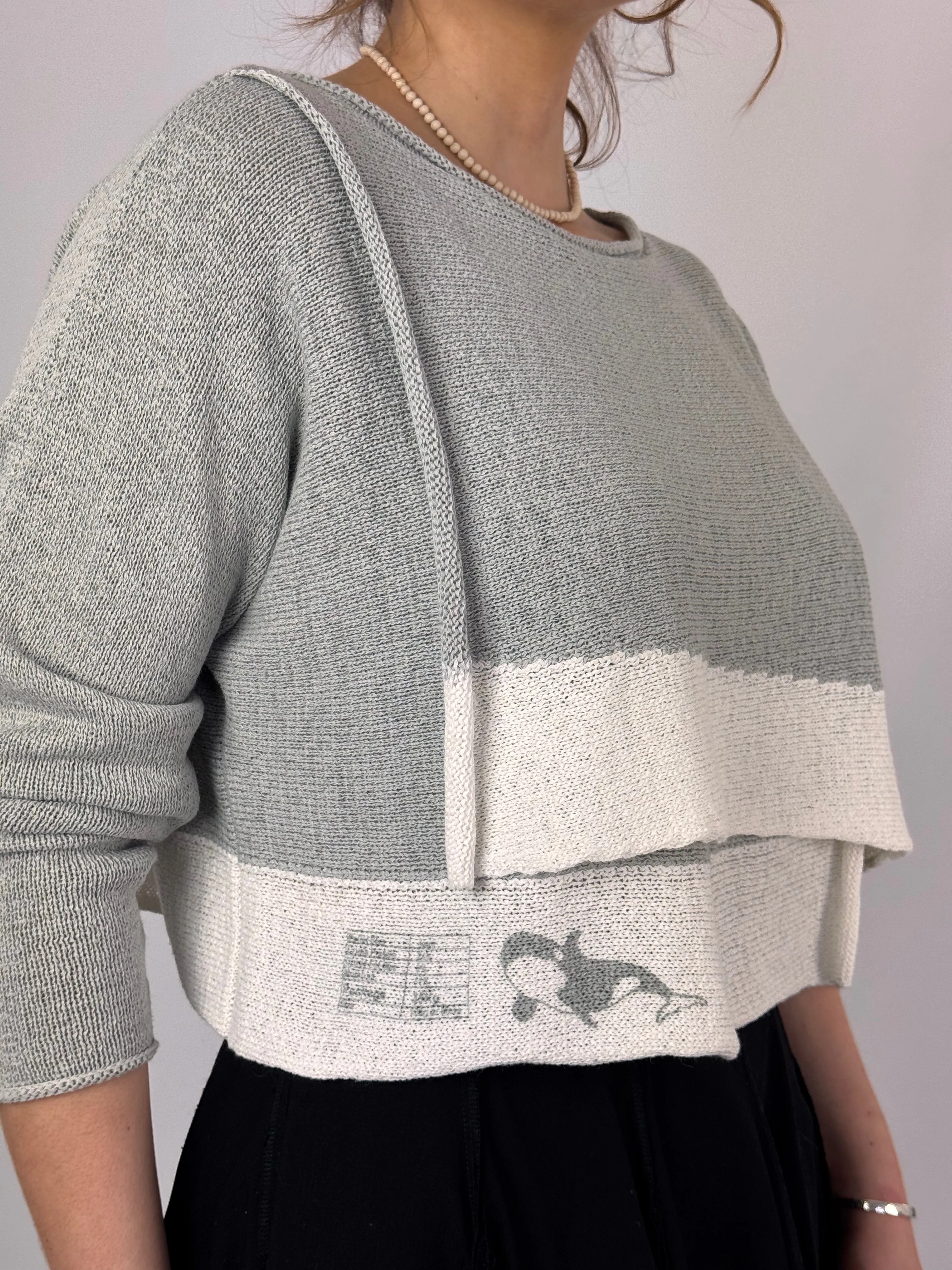 Rundholz Black Label 0703 Jumper Grey Print