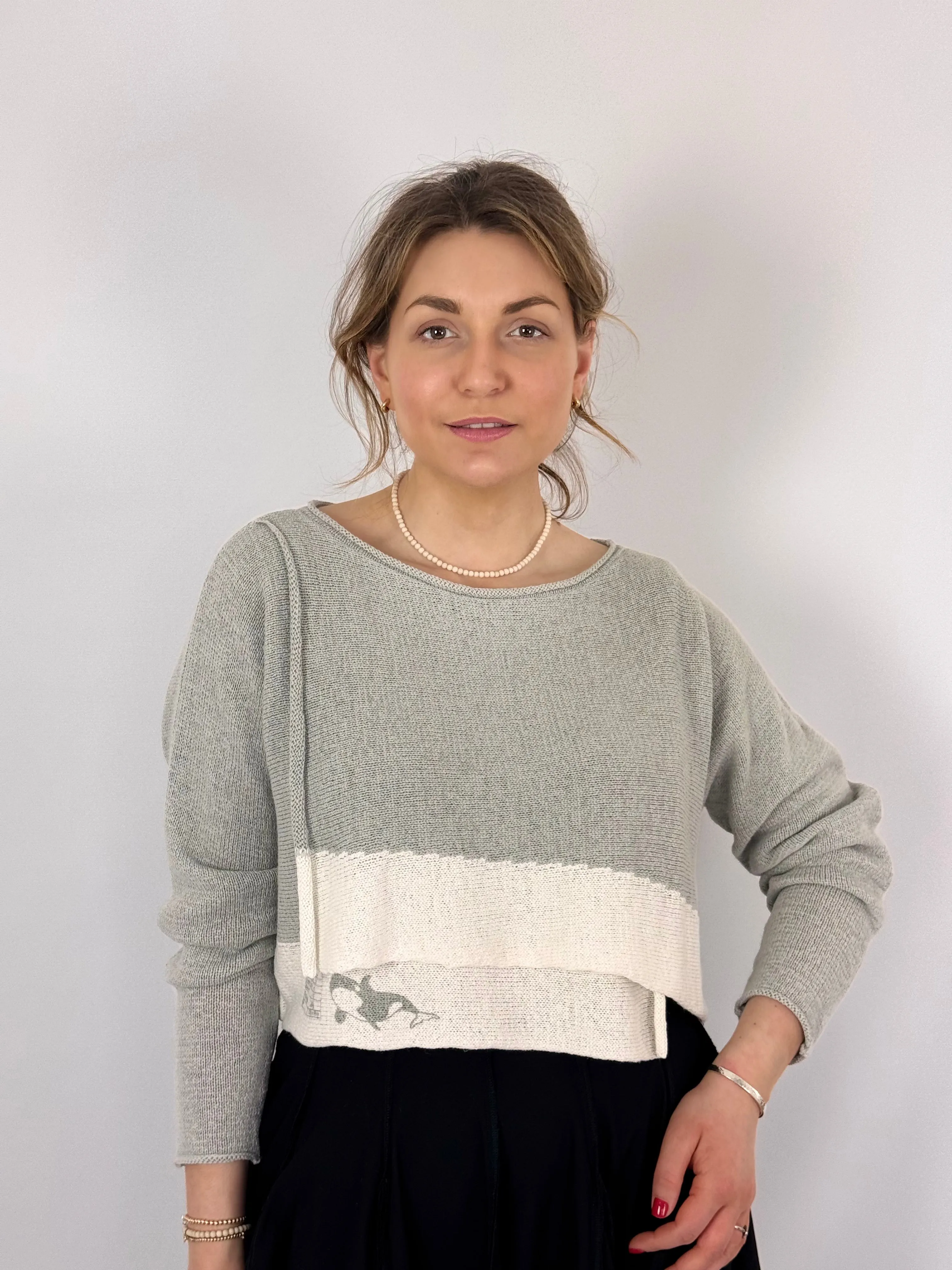 Rundholz Black Label 0703 Jumper Grey Print