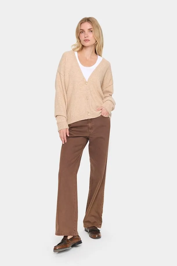 Saint Tropez Haya Cardigan in Macadamia