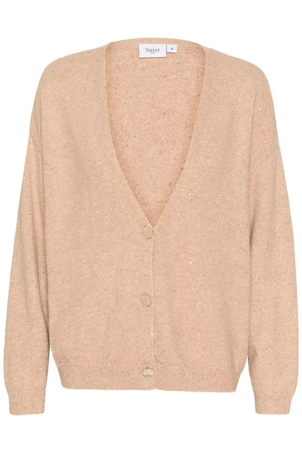 Saint Tropez Haya Cardigan in Macadamia