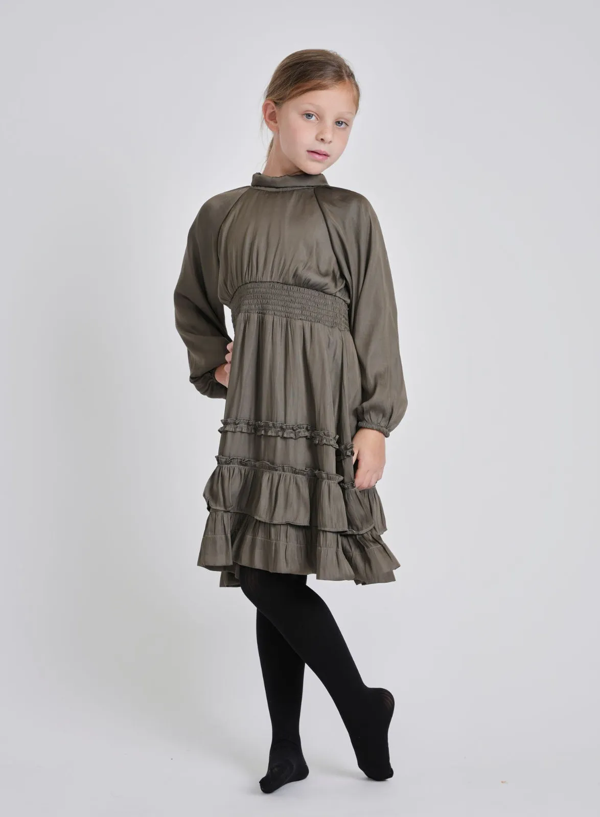 SATIN LAYER DRESS