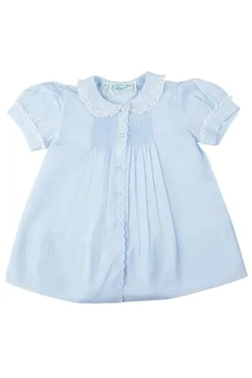 Scalloped Trim Slip Dress - Blue