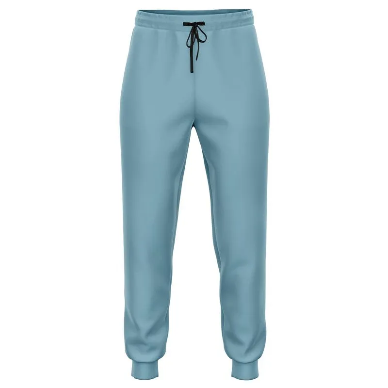 Shaded Pale Pastel Cyan Gray Joggers | Unisex | with PLUS sizes | C30M0Y0K30