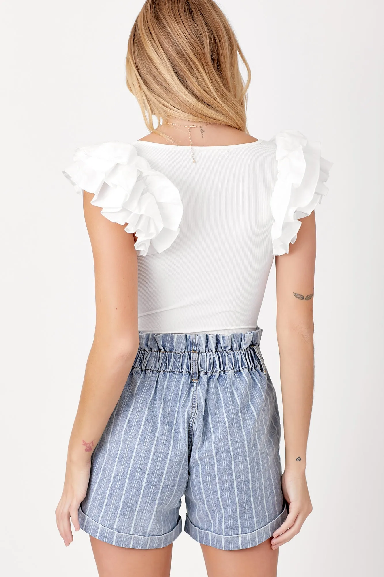Simply Elegant Bodysuit - White