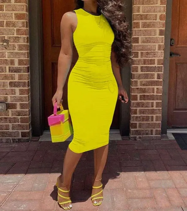 Slim Hips Long Dress
