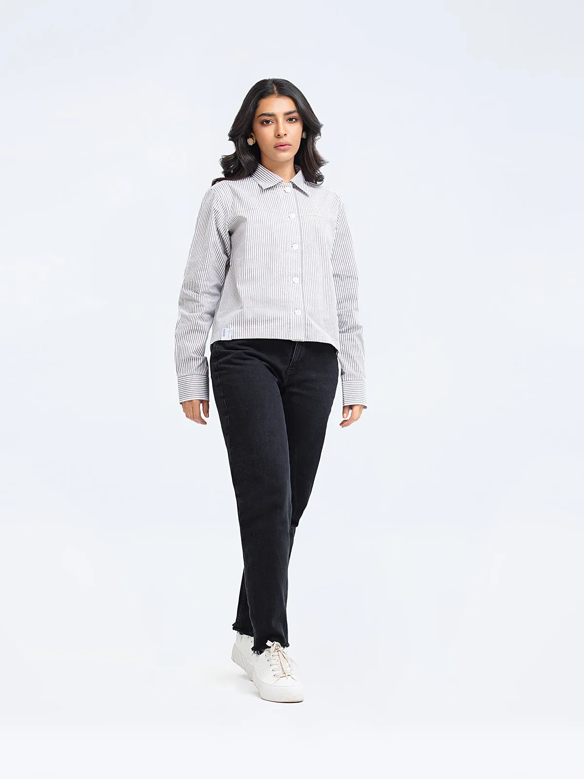 Smart Fit Cotton Shacket - FWTJW23-006