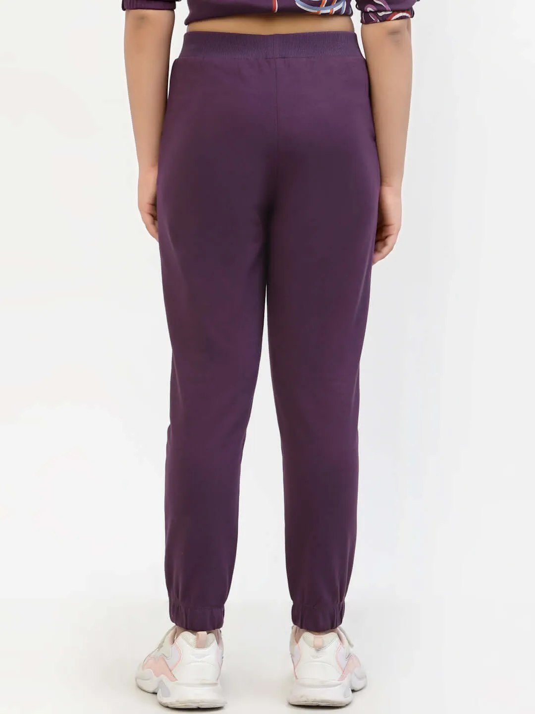 Spunkies Organic Cotton Girls Joggers Voilet