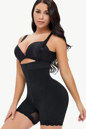 Strap Lace Trim Shaping Bodysuit