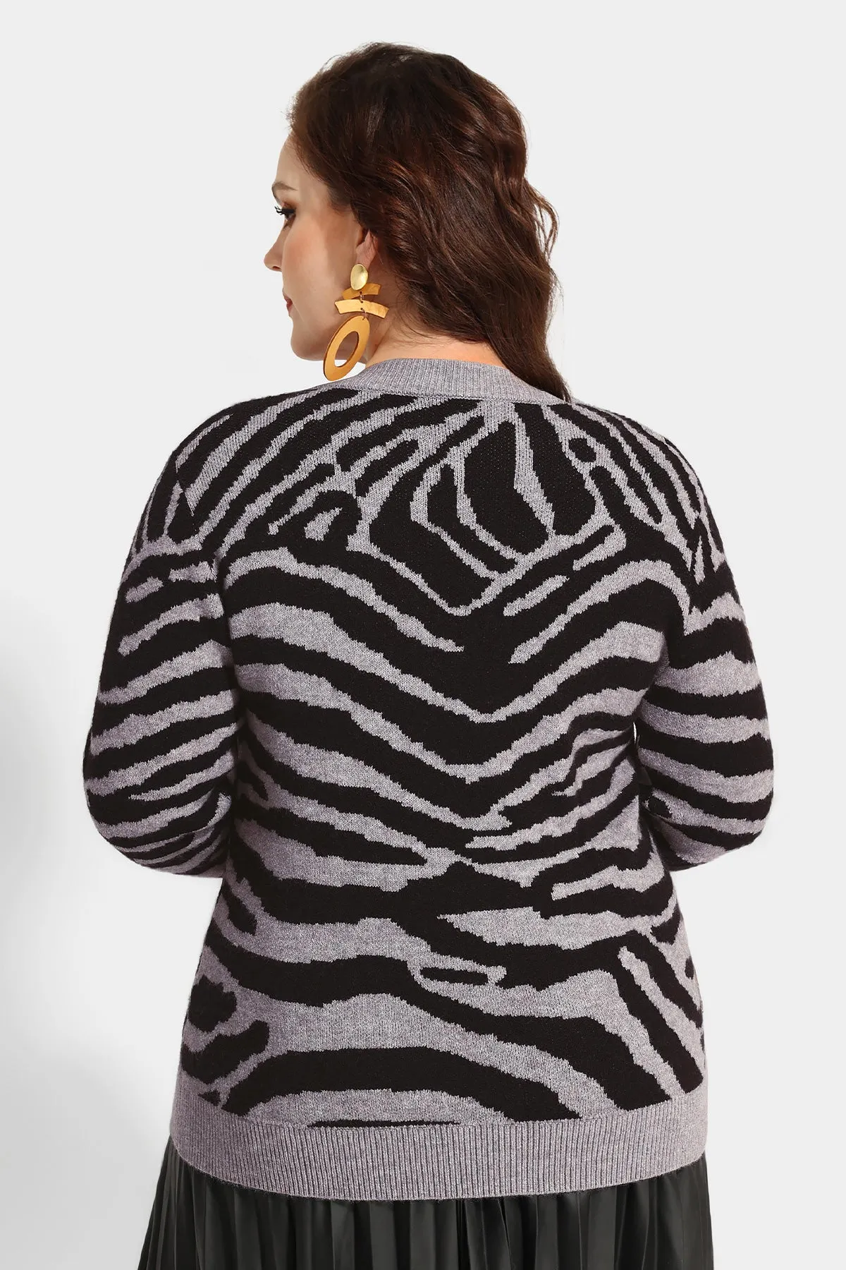Striped Wool Crewneck Pullover Sweater