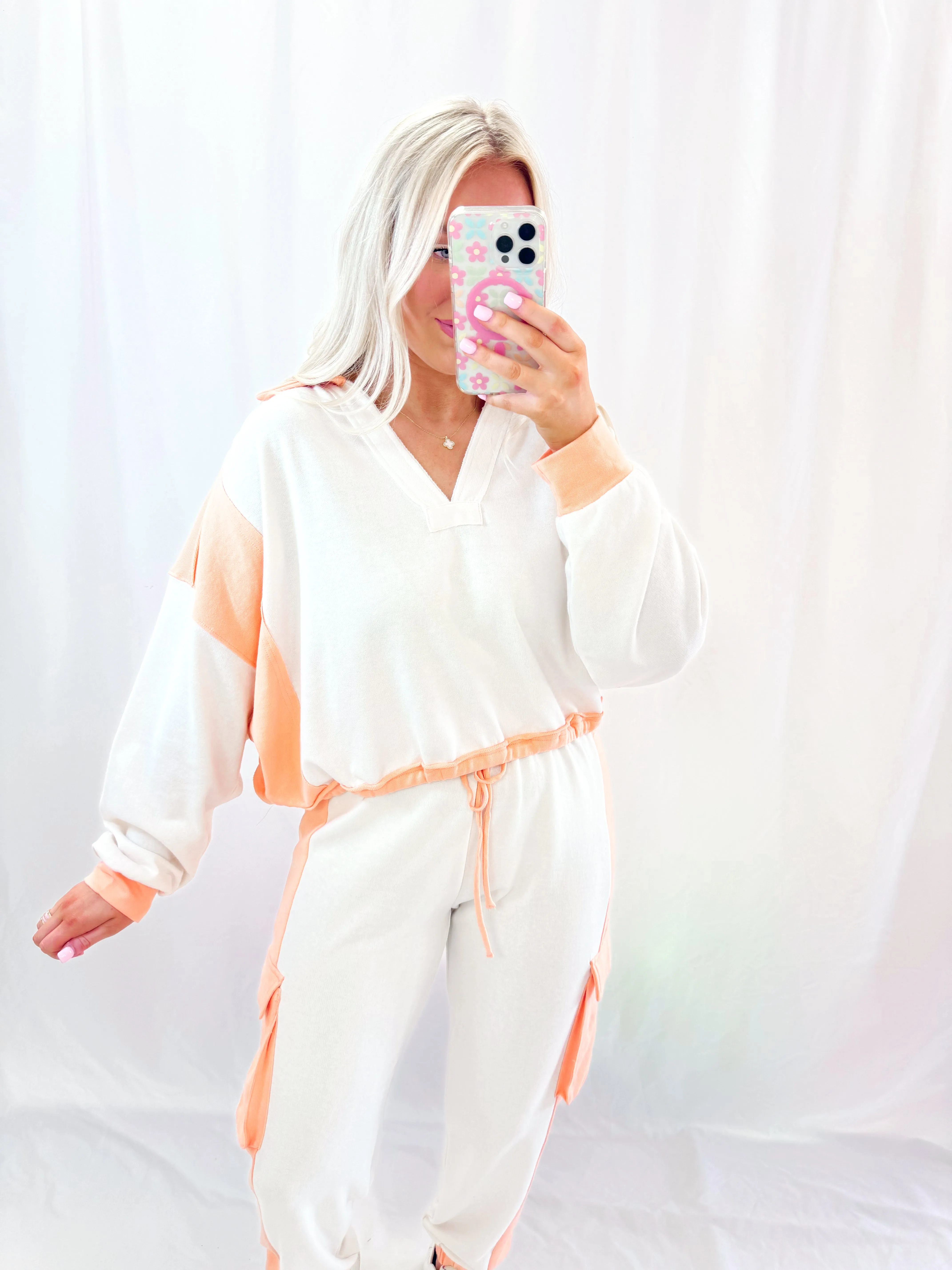 The Bright Fall Set SWEATS CORAL