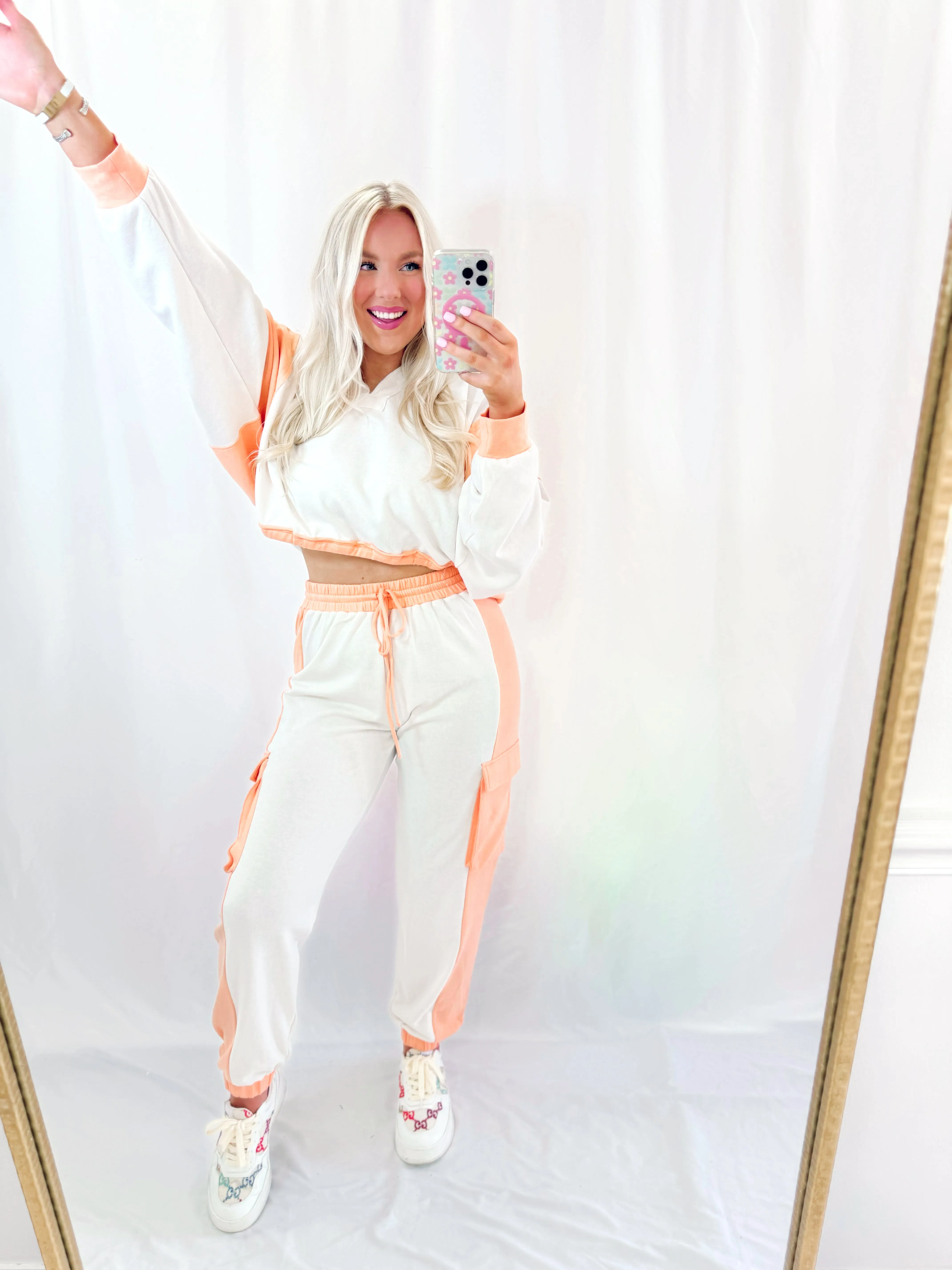 The Bright Fall Set SWEATS CORAL