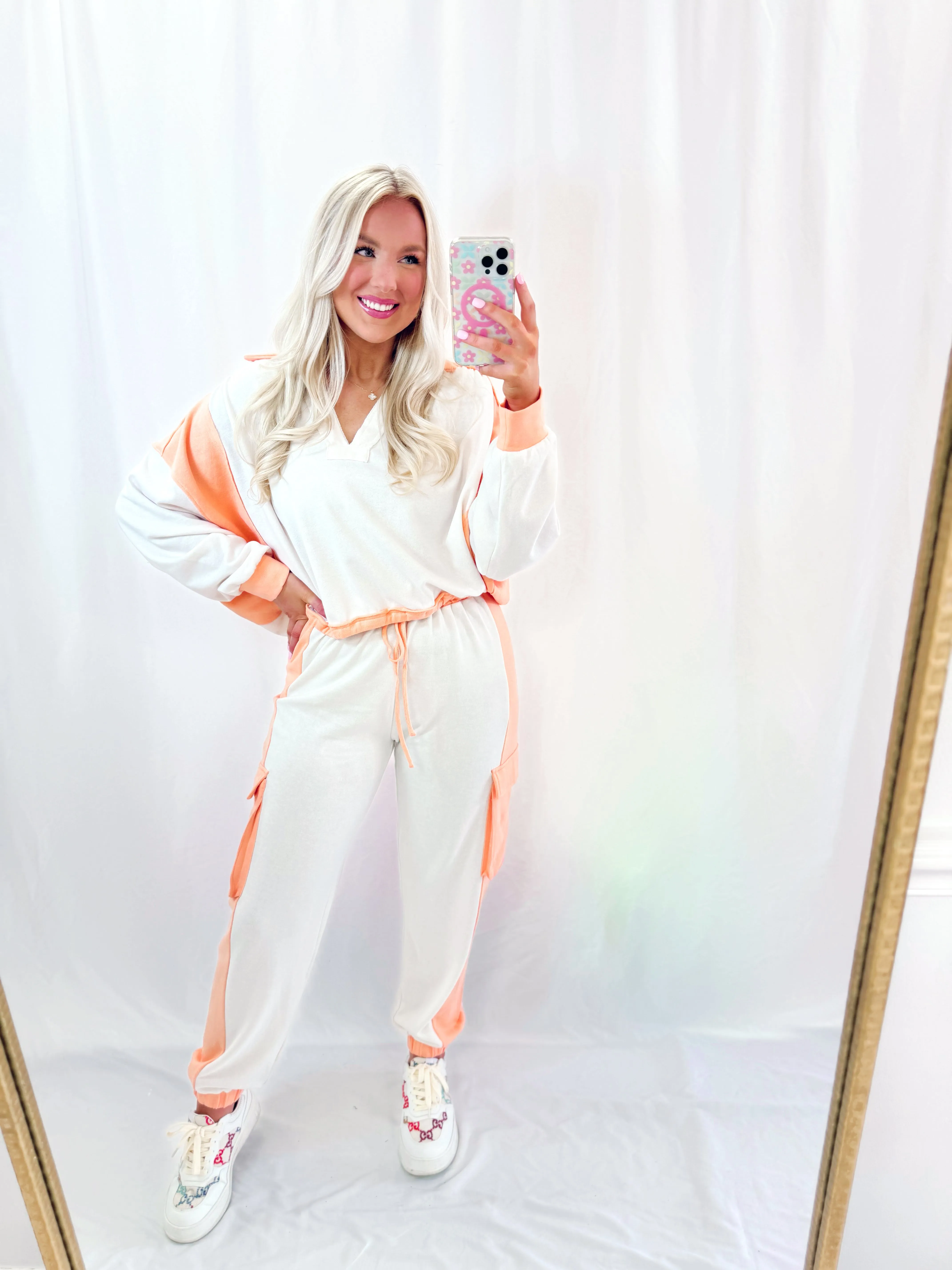 The Bright Fall Set SWEATS CORAL