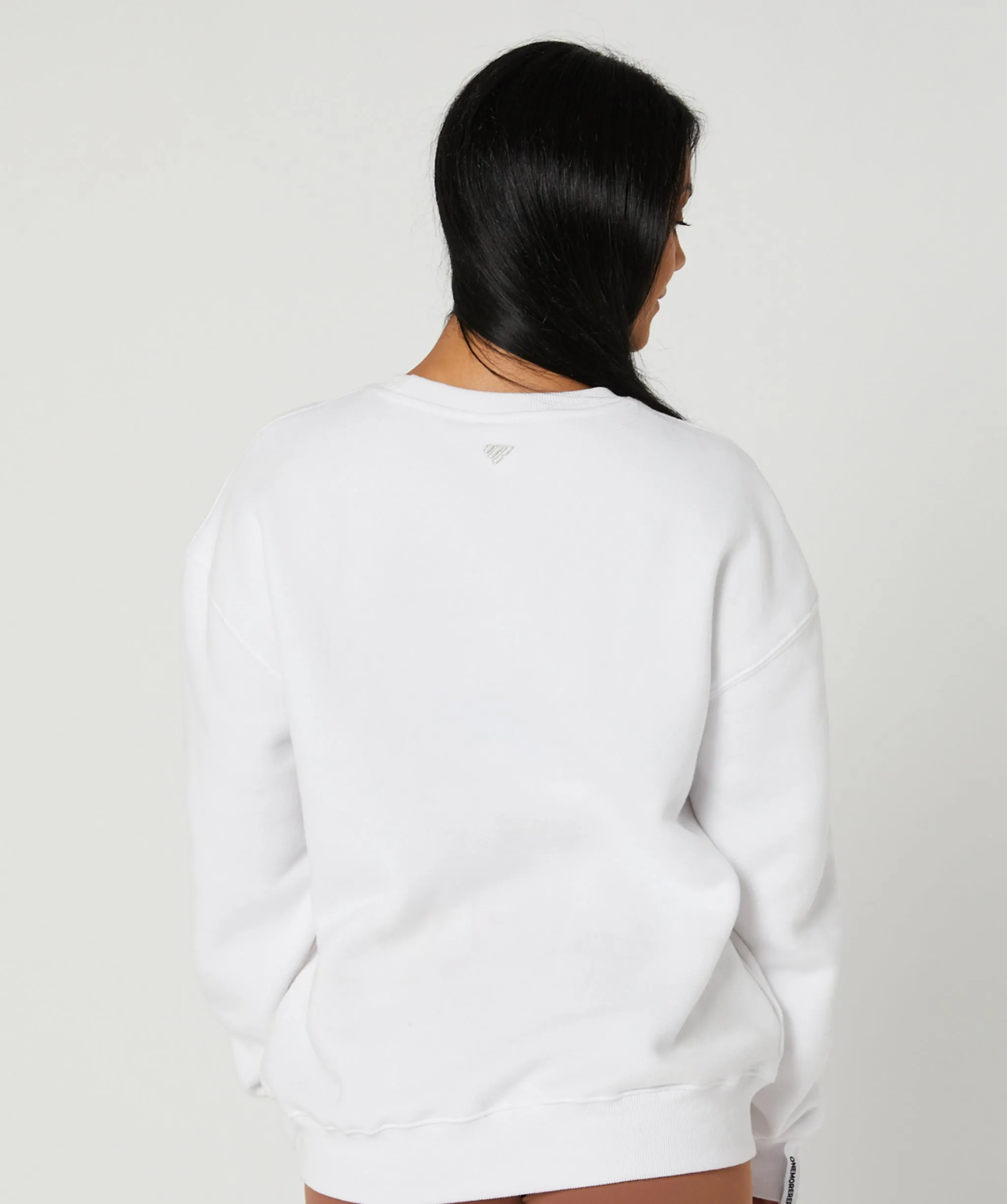 Varsity Crewneck Jumper (White/Tan) by OneMoreRep