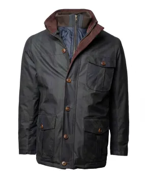 Viyella - British Millerain Car Coat - 6-Button/Zippered Closure - Modern Fit - 559922 - MADE IN CANADA